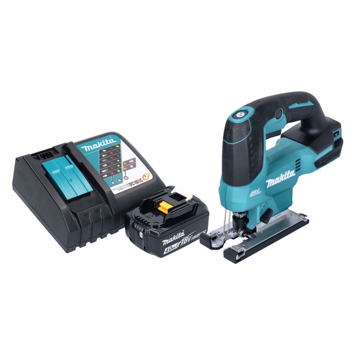 Thumbnail - Makita Stichsäge DJV 184 RM1 Akku Pendelhub Stichsäge 18 V Brushless + 1x Akku 4,0 Ah