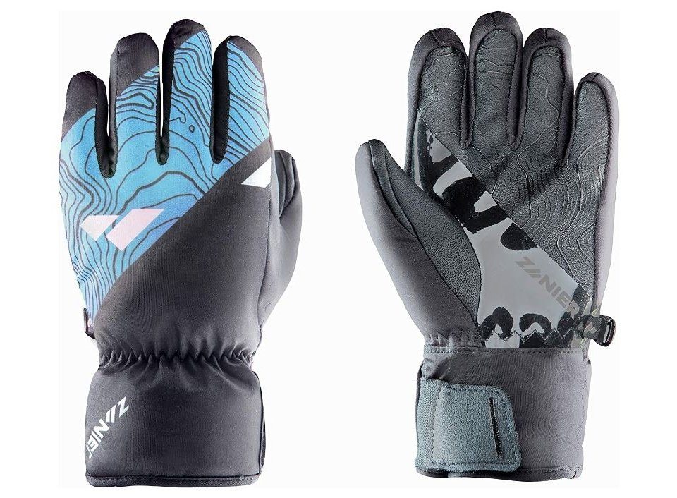 Zanier Skihandschuhe Sillian STX türkis/schwarz