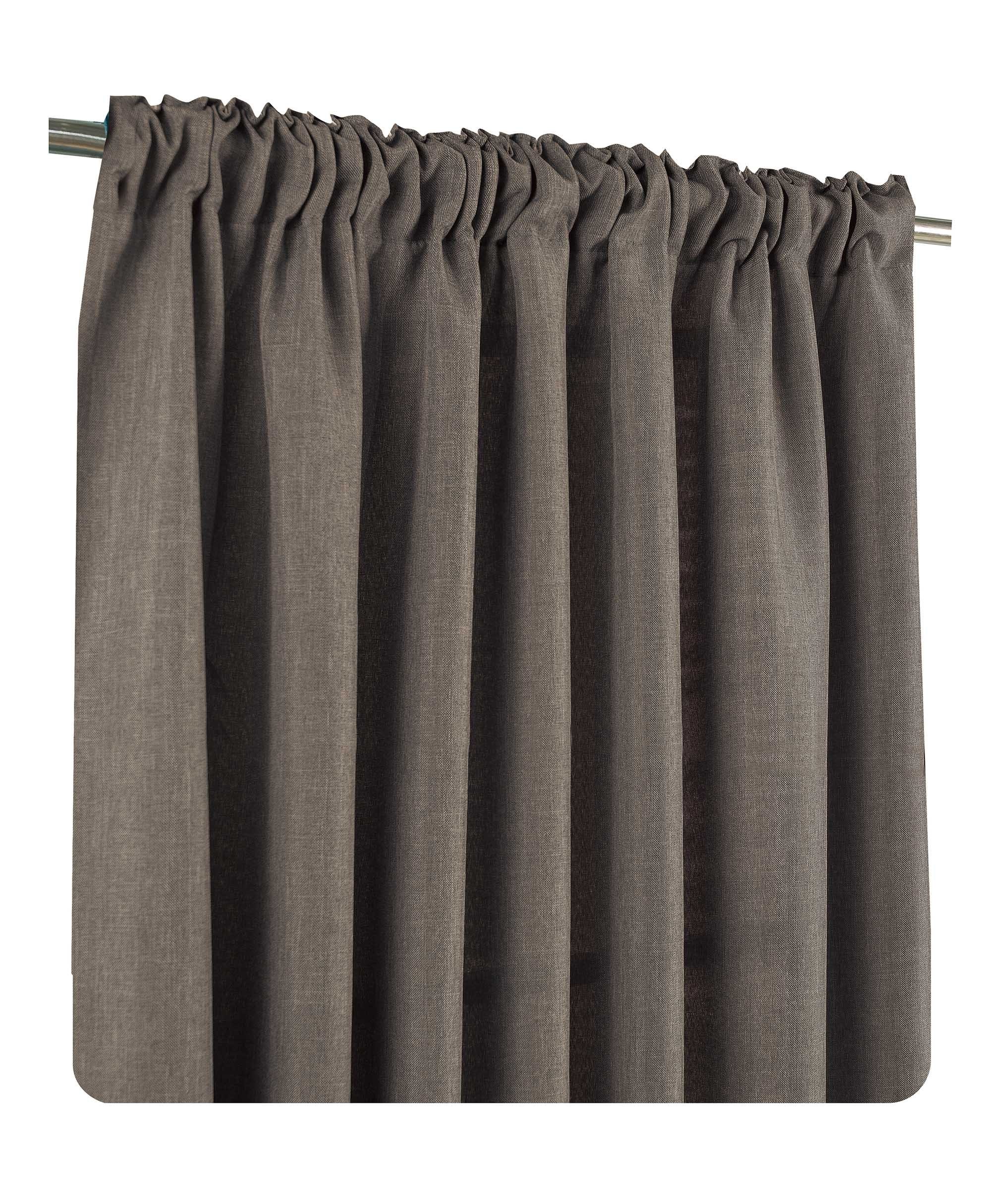 Haus und Deko Kuscheltier Vorhang 2er Set Kräuselband 140x245 cm blickdicht günstig online kaufen