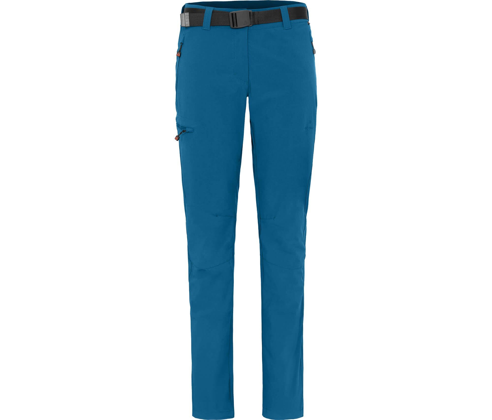 Bergson Outdoorhose TERRA (slim) Damen Winter-Wanderhose, warm gefüttert, elastisch, Langgrößen, Saphir blau