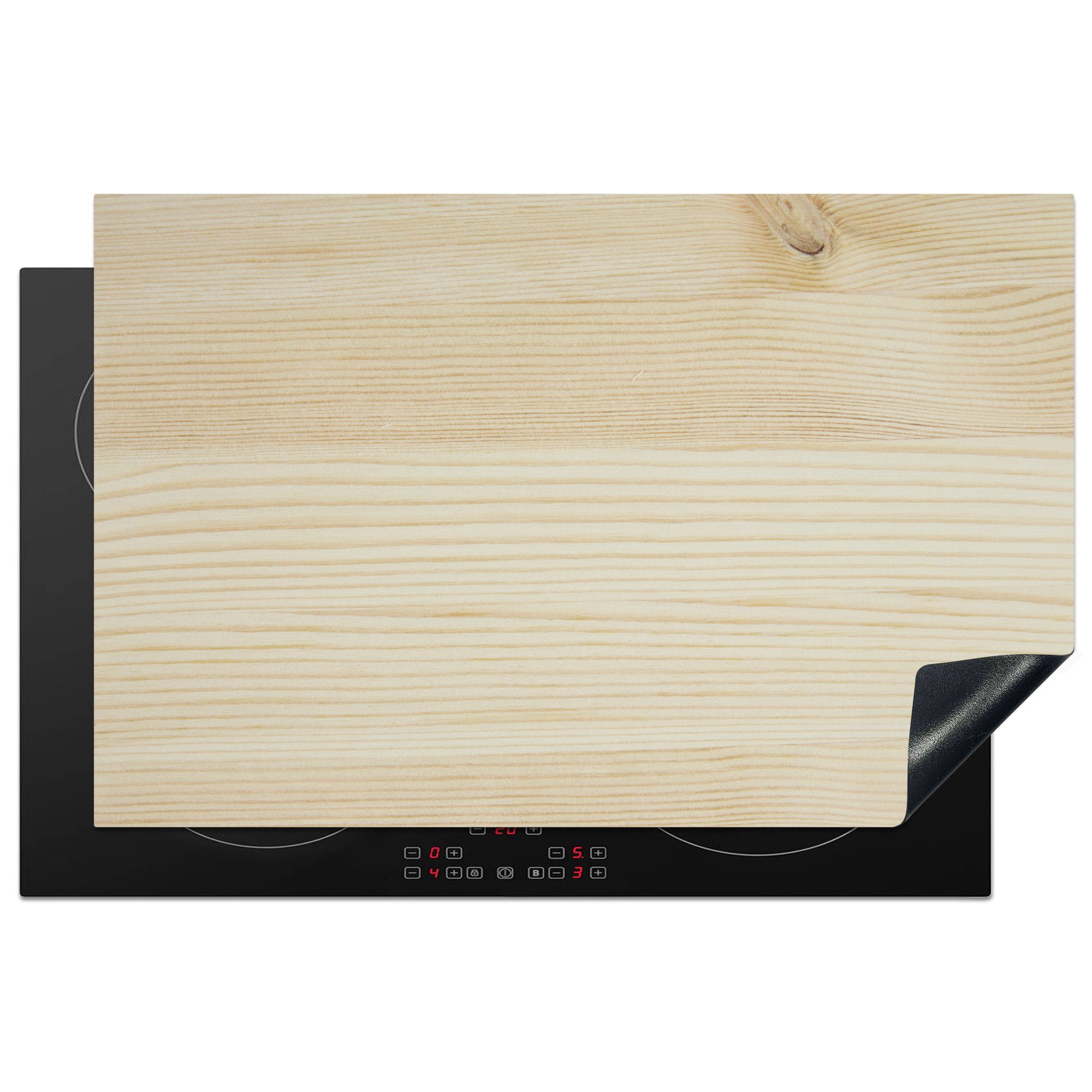 MuchoWow Herdblende-/Abdeckplatte Eine leichte Holzkonstruktion, Vinyl, (1 tlg), 81x52 cm, Induktionskochfeld Schutz für die küche, Ceranfeldabdeckung