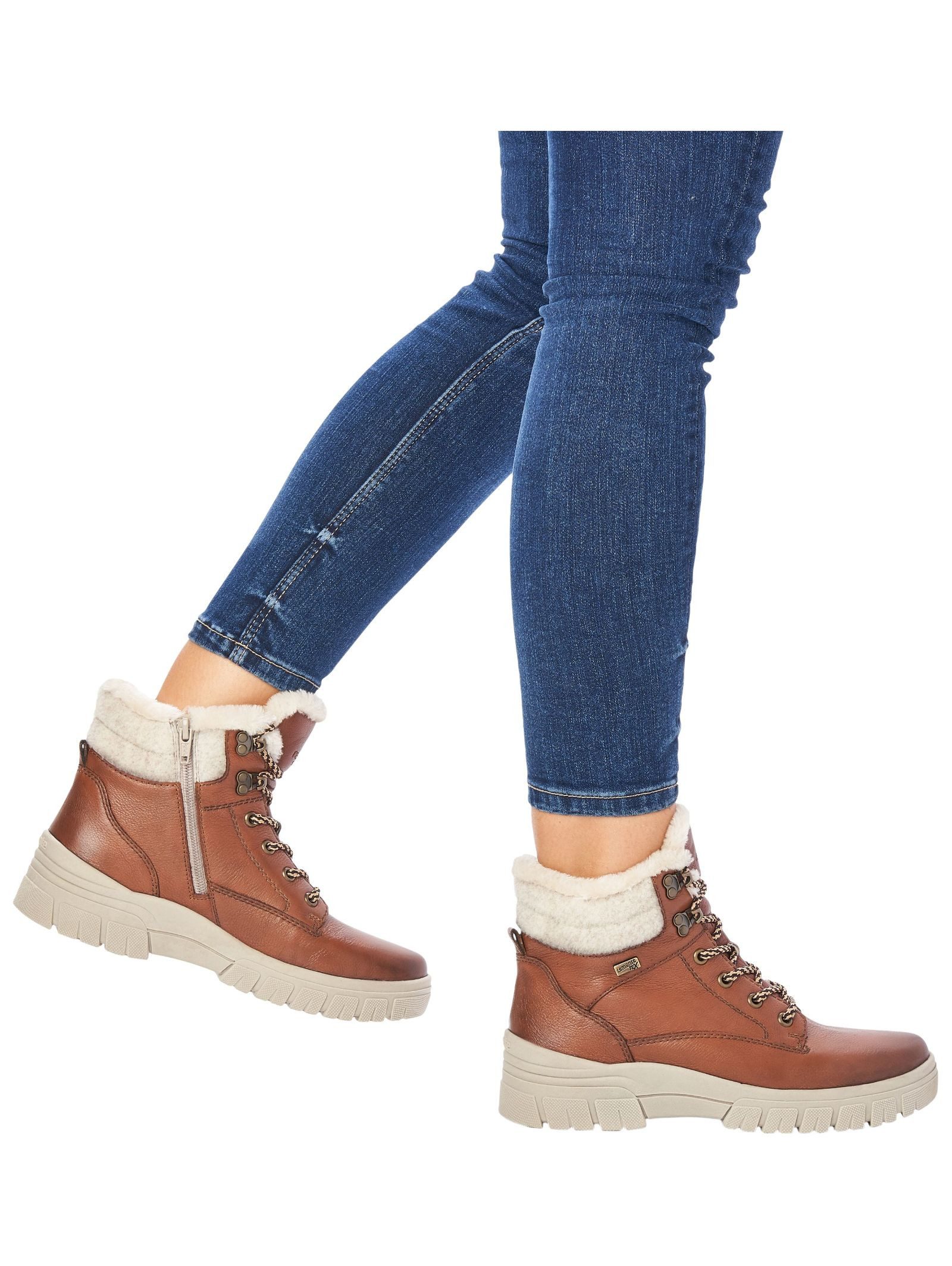 Remonte Remonte Stiefelette Glattleder Schnürstiefelette