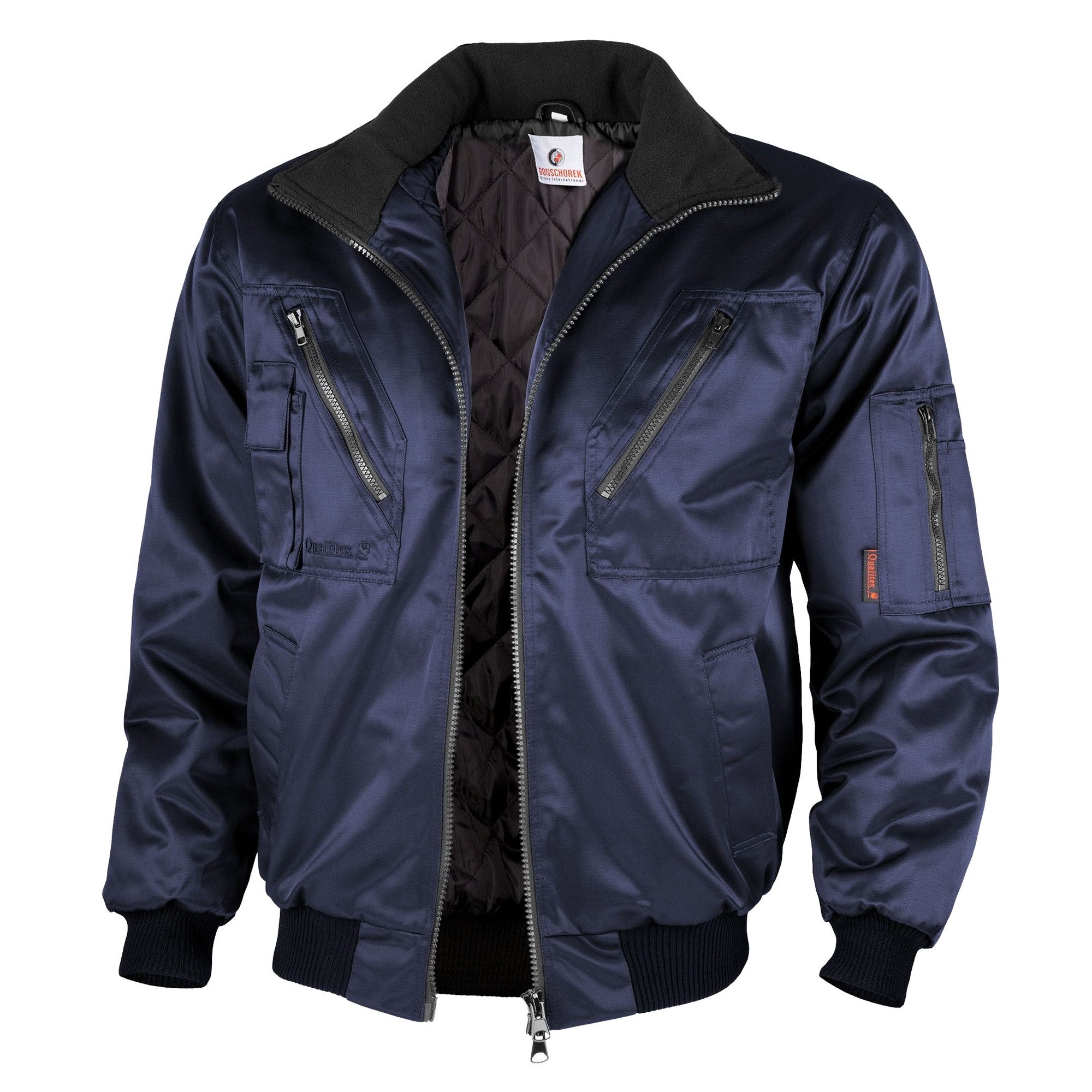 Pilotenjacke wetterfeste Arbeitsjacke mit festem Steppfutter - ideal Übergangsjacke