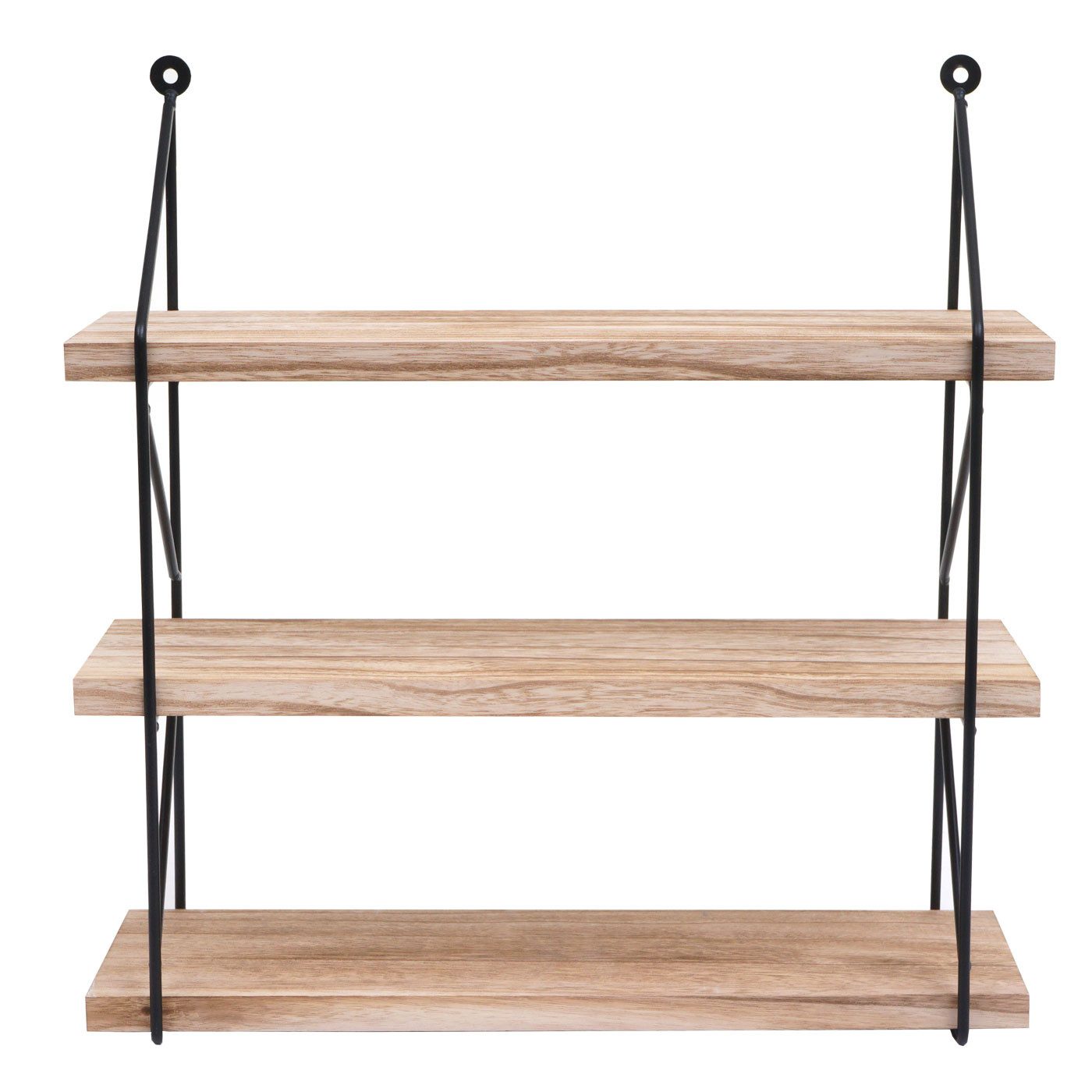 PROREGAL® Wandregal Hängeregal mit 3 Regalböden, 40 oder 60 cm breit, Farbe, Industrial, drei Ablageflächen, einfache Wandmontage und einfach schick – Bild 5 von 5