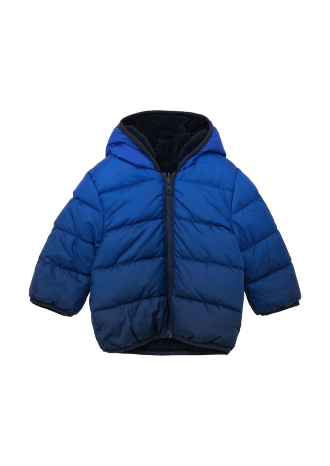 s.Oliver Outdoorjacke Steppjacke mit Teddyplüsch-Futter Paspel