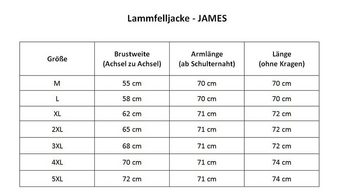 Hollert Winterjacke Lammfelljacke JAMES WALNUSS/CAPPUCCINO