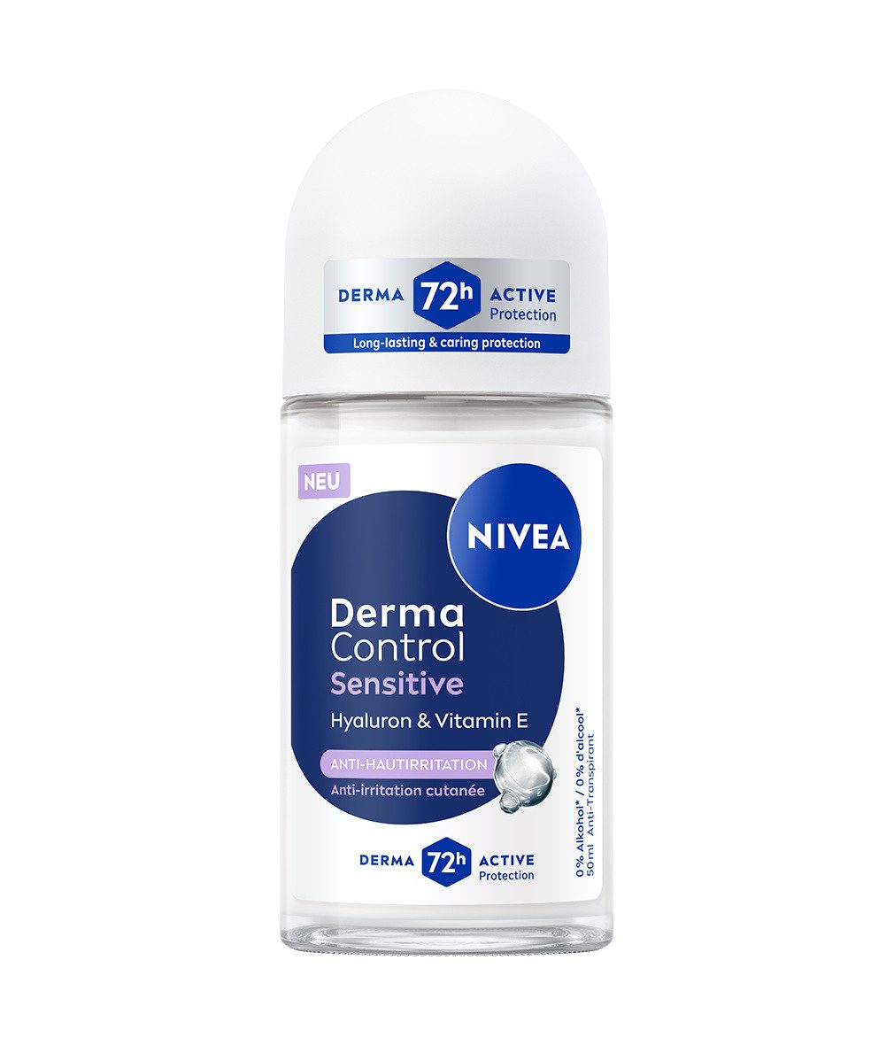 Nivea Deo-Roller Deodroant Derma Control Restore Roll-On 6 x 50ml, 6-tlg.