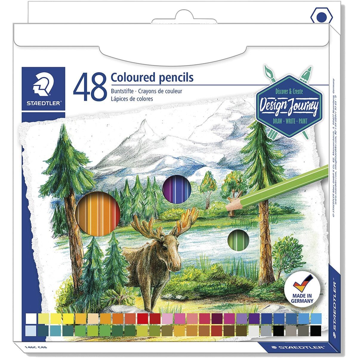 STAEDTLER Buntstift Design Journey, (48-tlg), im Kartonetui