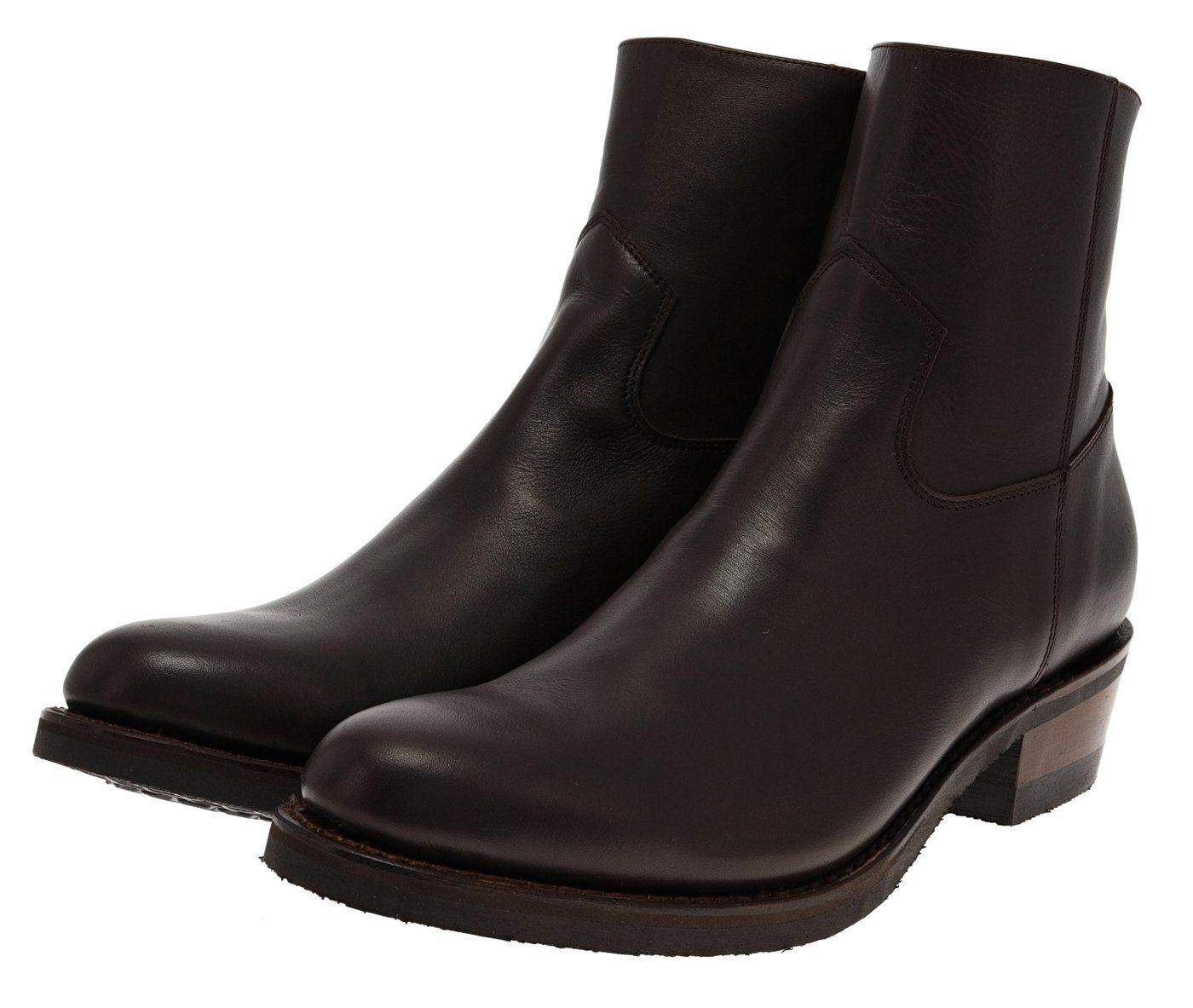 Sendra Boots LAZO 4984 Braun Westernstiefelette Rahmengenähte Westernstiefelette