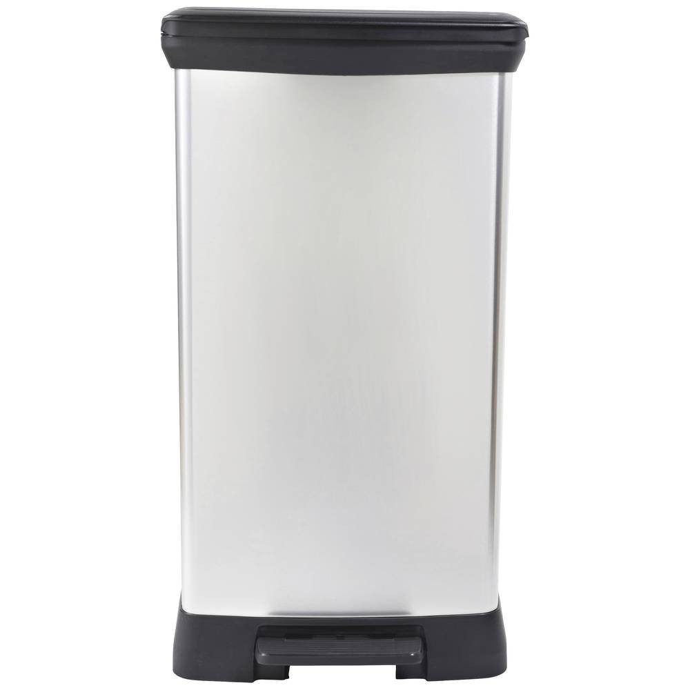 Curver Mülleimer DECO Bin METALLIC'S DUO mit Pedal, metallic 254620