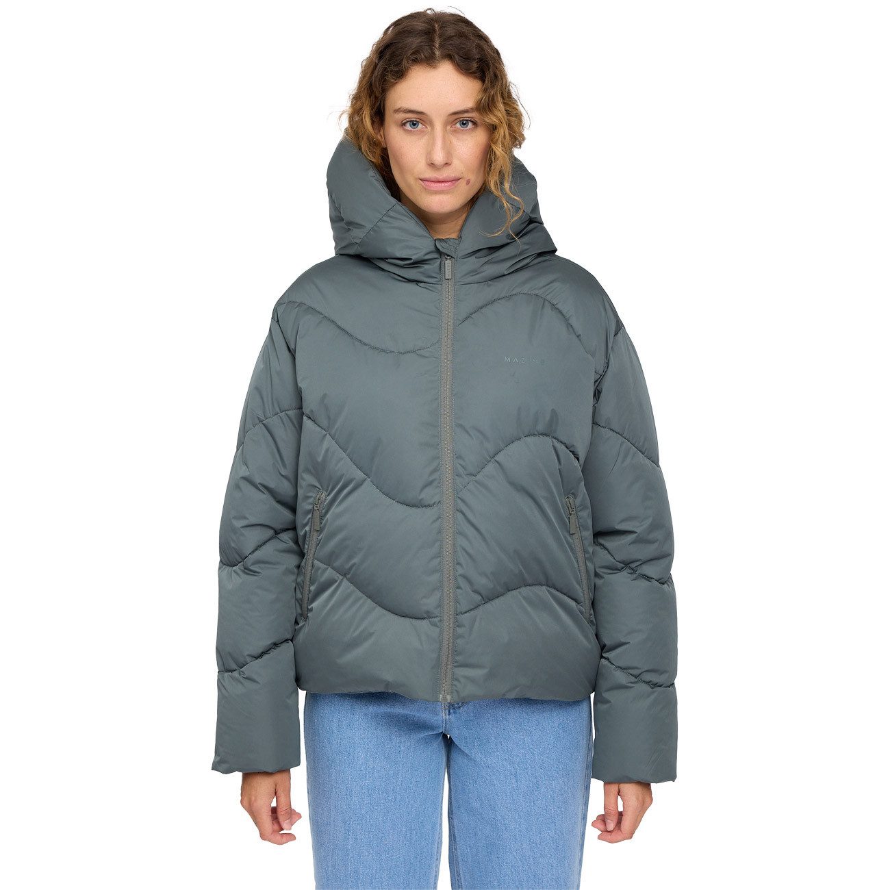 Winterjacke Waves Quilt Short Puffer Jacket