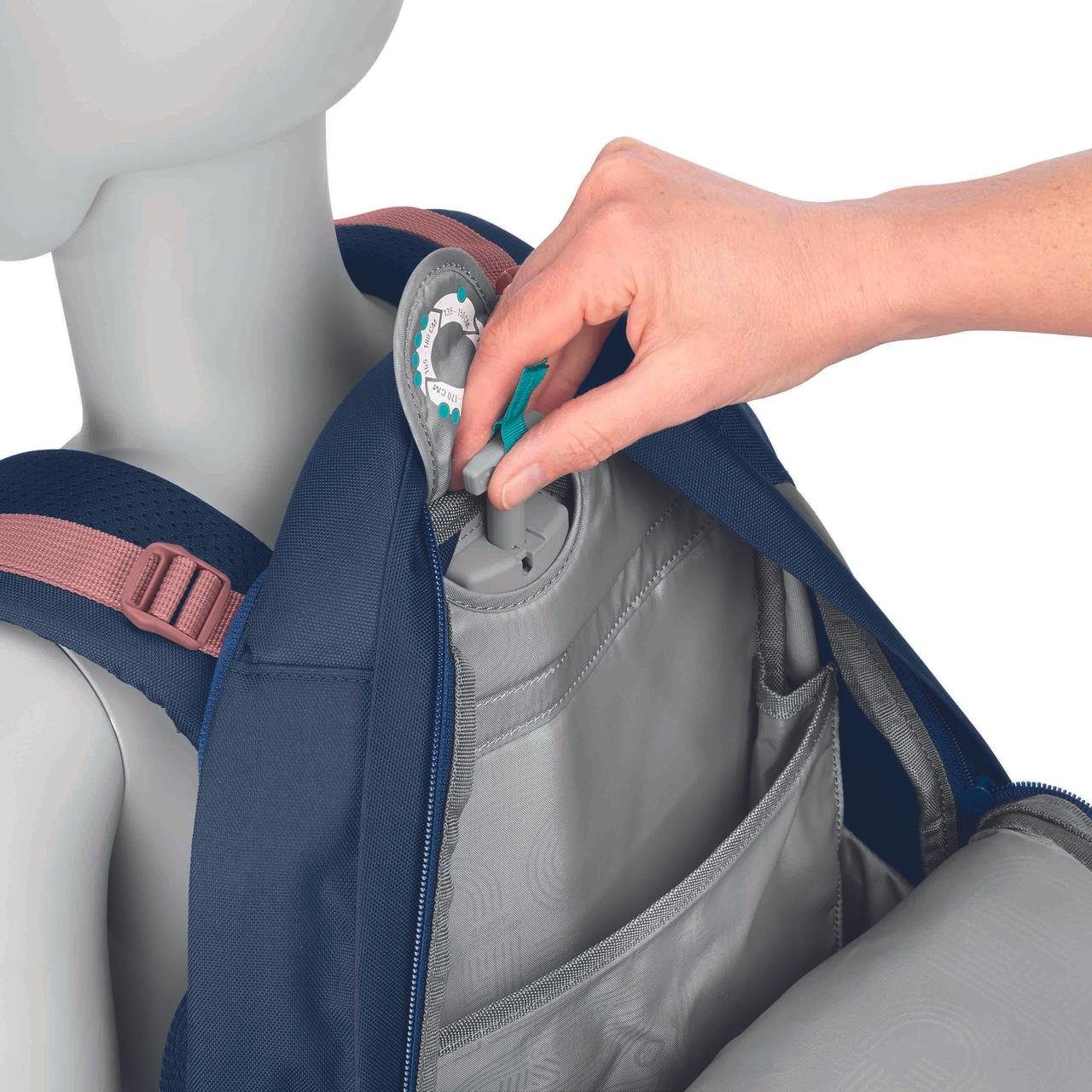 coocazoo Schulranzen Schulrucksack-Set PORTER Sweet Rose 2-teilig (2-teilig), ergonomisch, Körpergröße: 135 - 180 cm, reflektiert