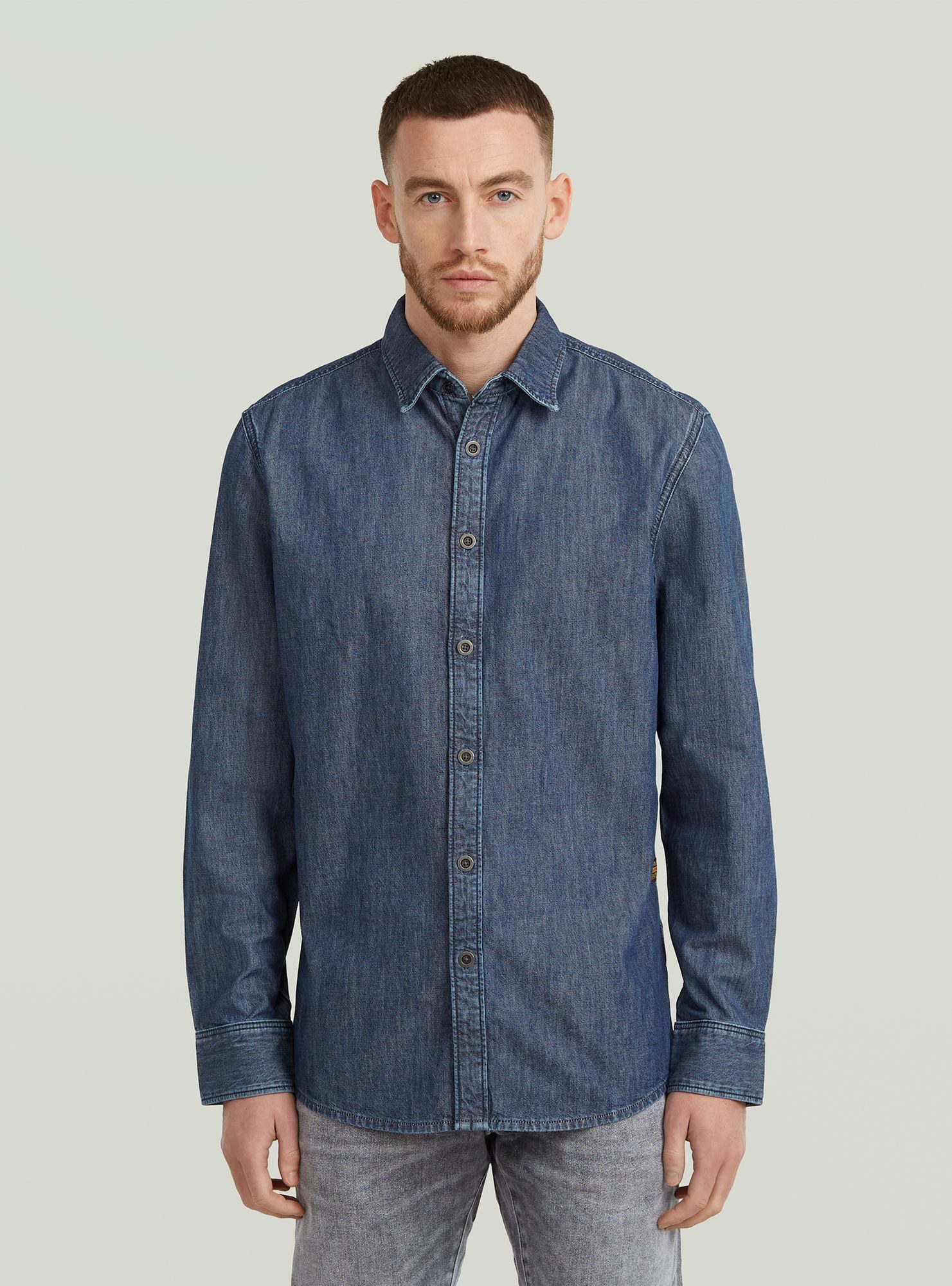 Langarmshirt Clean Slim Hemd