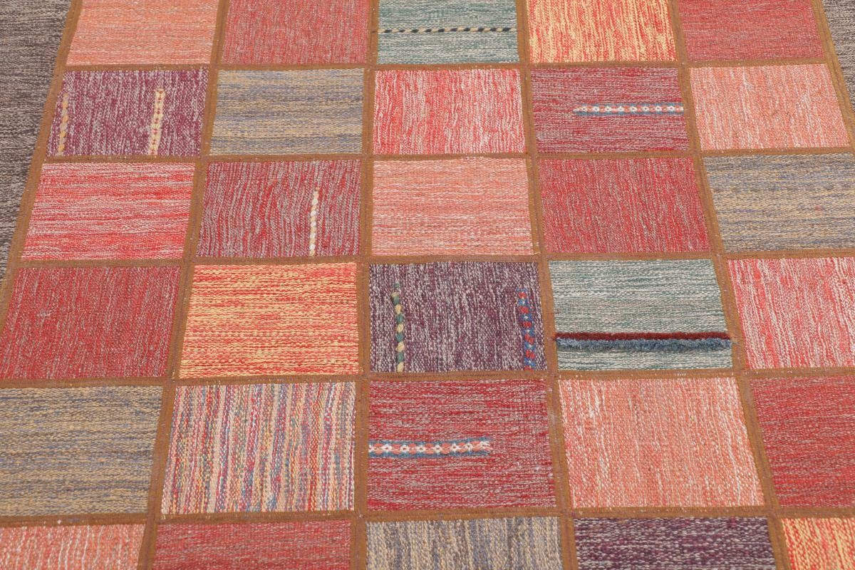 mm Handgewebter Nain Kelim rechteckig, Orientteppich Patchwork 141x198 Orientteppich Perserteppich, Höhe: / Trading, 4