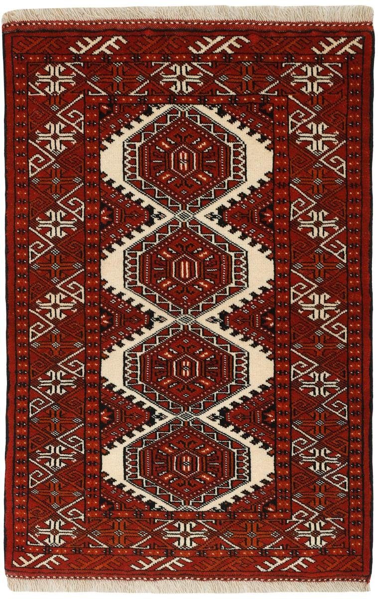 Orientteppich Turkaman 79x117 Handgeknüpfter Orientteppich / Perserteppich, Nain Trading, rechteckig, Höhe: 6 mm