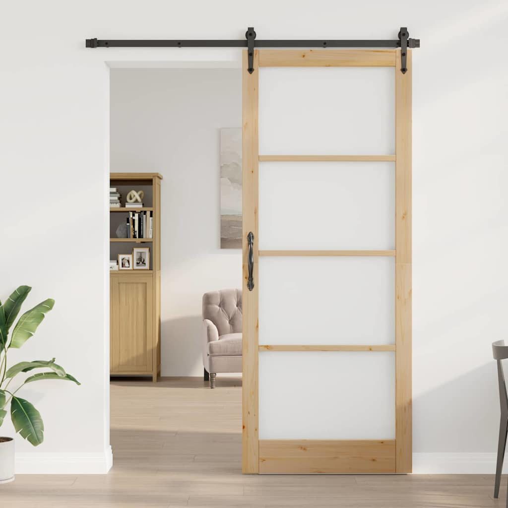 vidaXL Haustür Interior Tür ORKDAL Braun 93 x 232 cm (1-St)