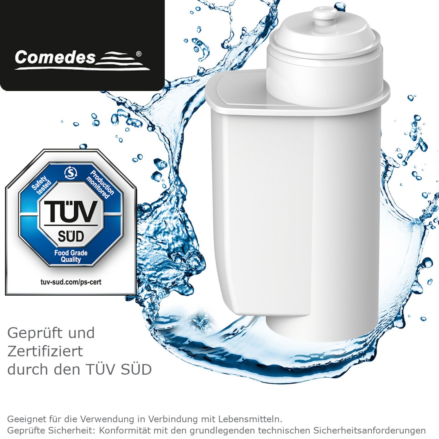 Comedes Wasserfilter 8er Set passend für Siemens EQ Serie, Bosch Vero Series, Zubehör für einsetzbar statt Siemens TZ70003, TZ70033, Bosch TCZ7003, 12008246 467 – Bild 2 von 5