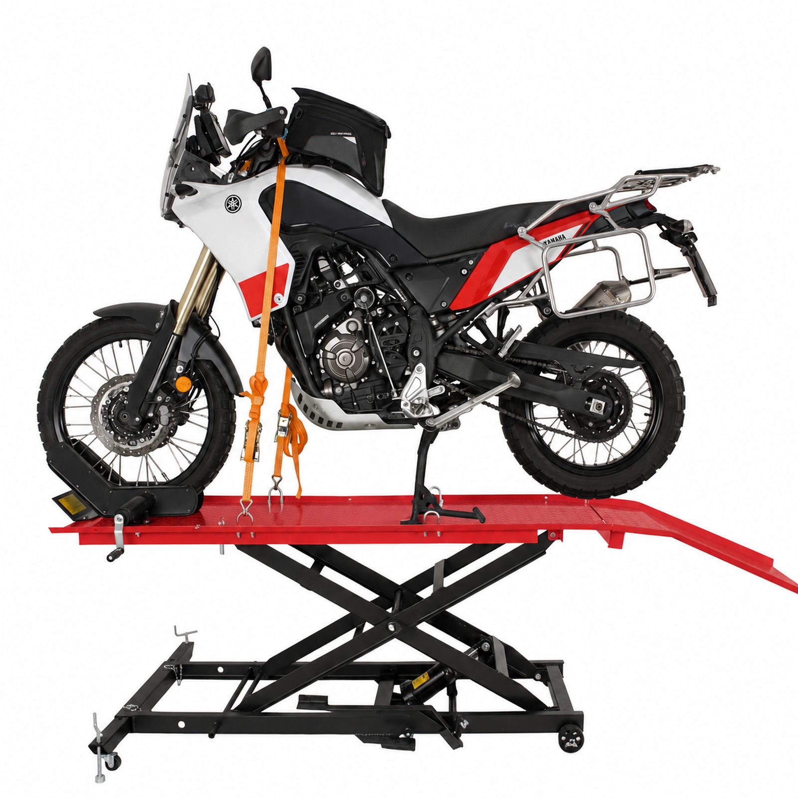 TRUTZHOLM Hydraulikheber Motorradhebebühne hydraulisch 560 kg Breite 60 cm Scherenheber Heber, (Artikel, 1 St), Stufenloses Heben, kompakt verstaubar