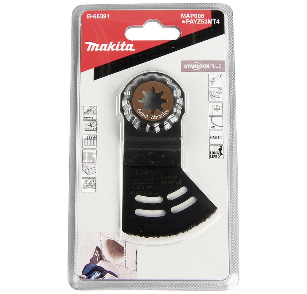 Thumbnail - Makita Elektro-Multifunktionswerkzeug Makita B-66391 TC, Hartmetall Segmentsägeblatt 53 mm 1 St.