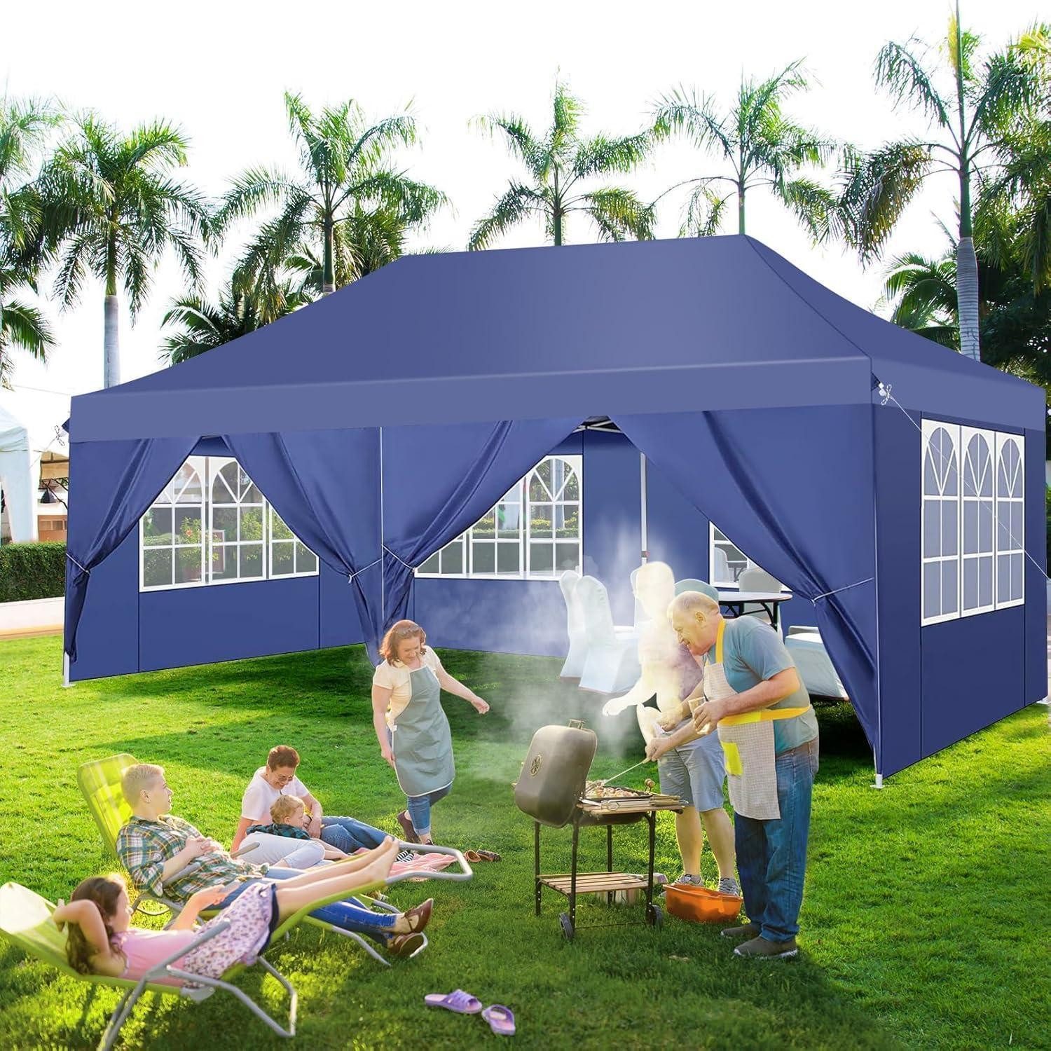 COBIZI Faltpavillon Faltpavillon 3x6m Wasserdicht Stabil Partyzelt Faltbar Anti-UV 6