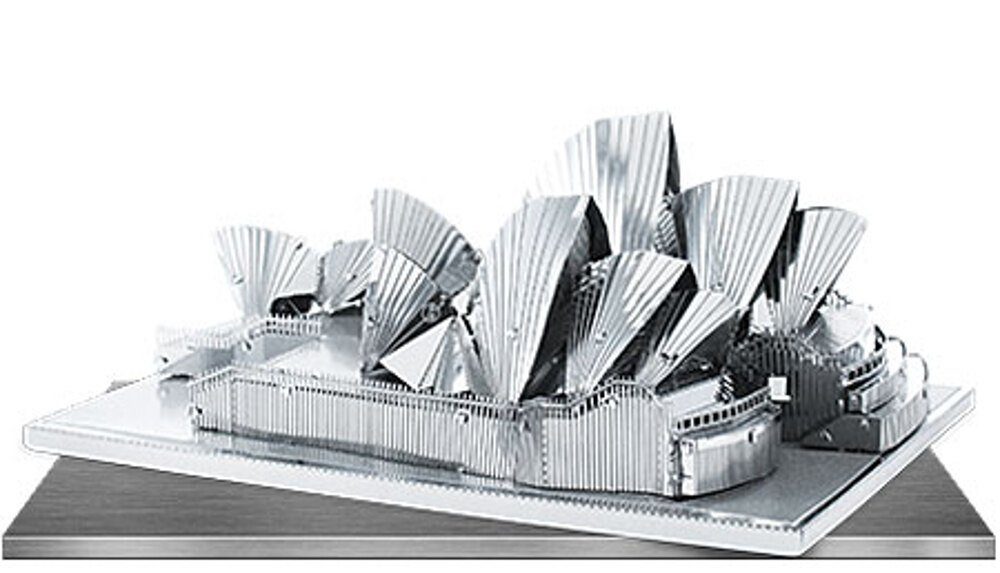 Invento Puzzle Metal Earth, Opernhaus von Sydney - 3D Metall Puzzle, Puzzleteile