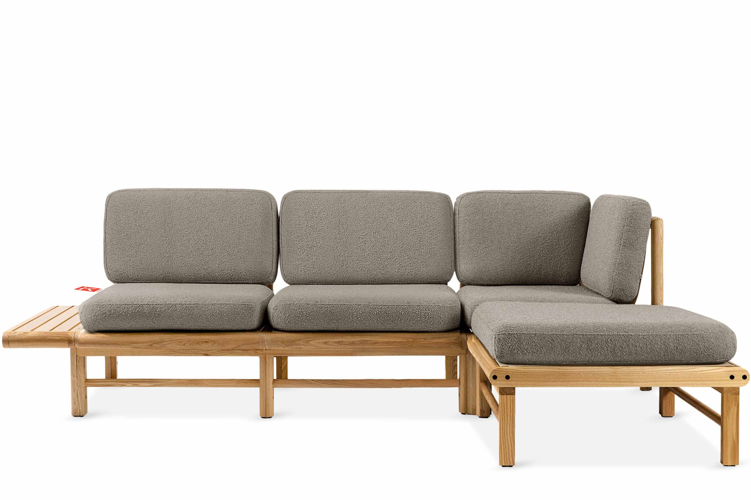 KONSIMO® Loungesofa ATREDA Garten-Ecksofa rechts, hergestellt in der EU, Boho, Garten
