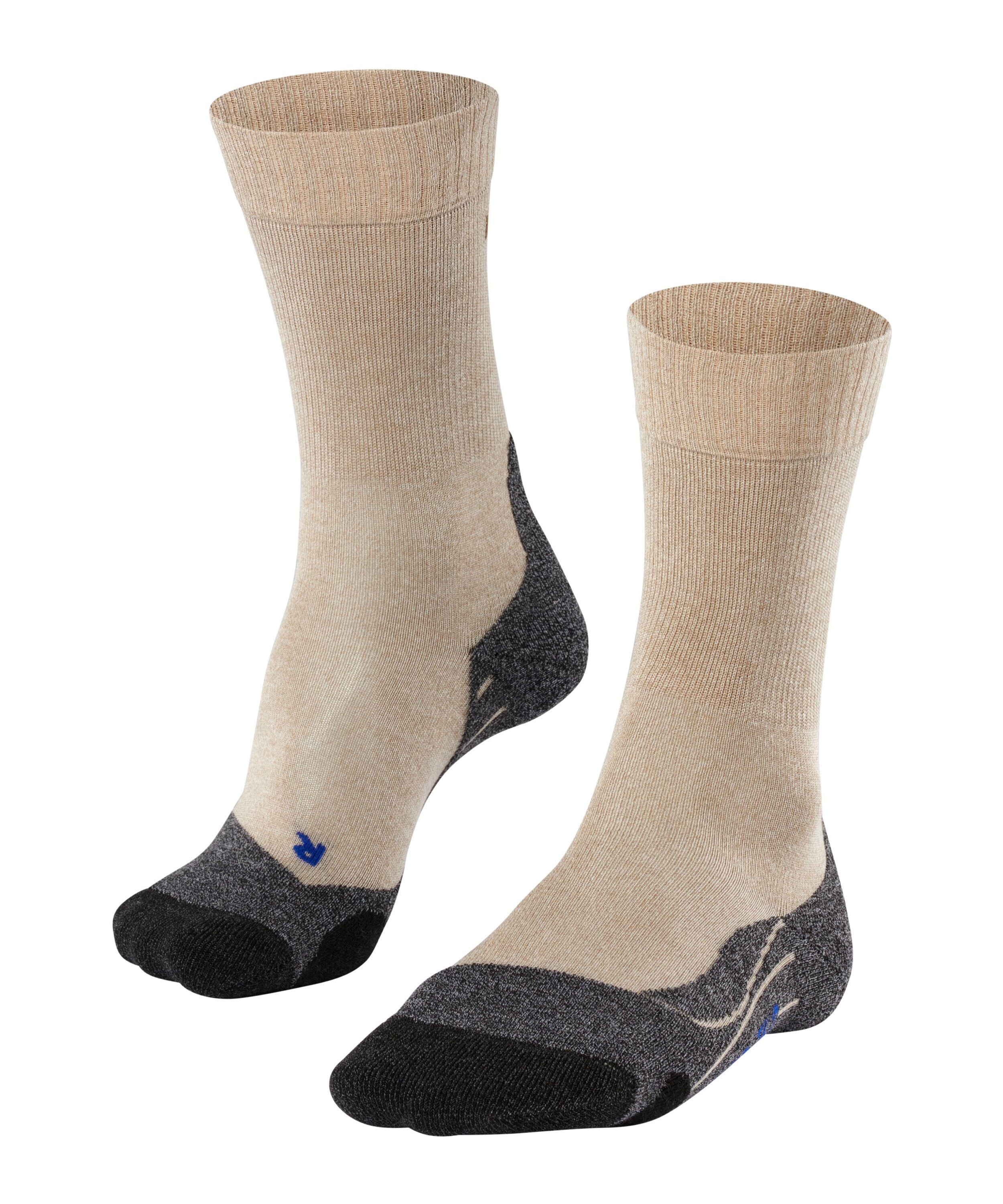 FALKE Wandersocken TK2 Explore Cool (1-Paar) Hoher Komfort im Mittelgebirge nature mel (4100)