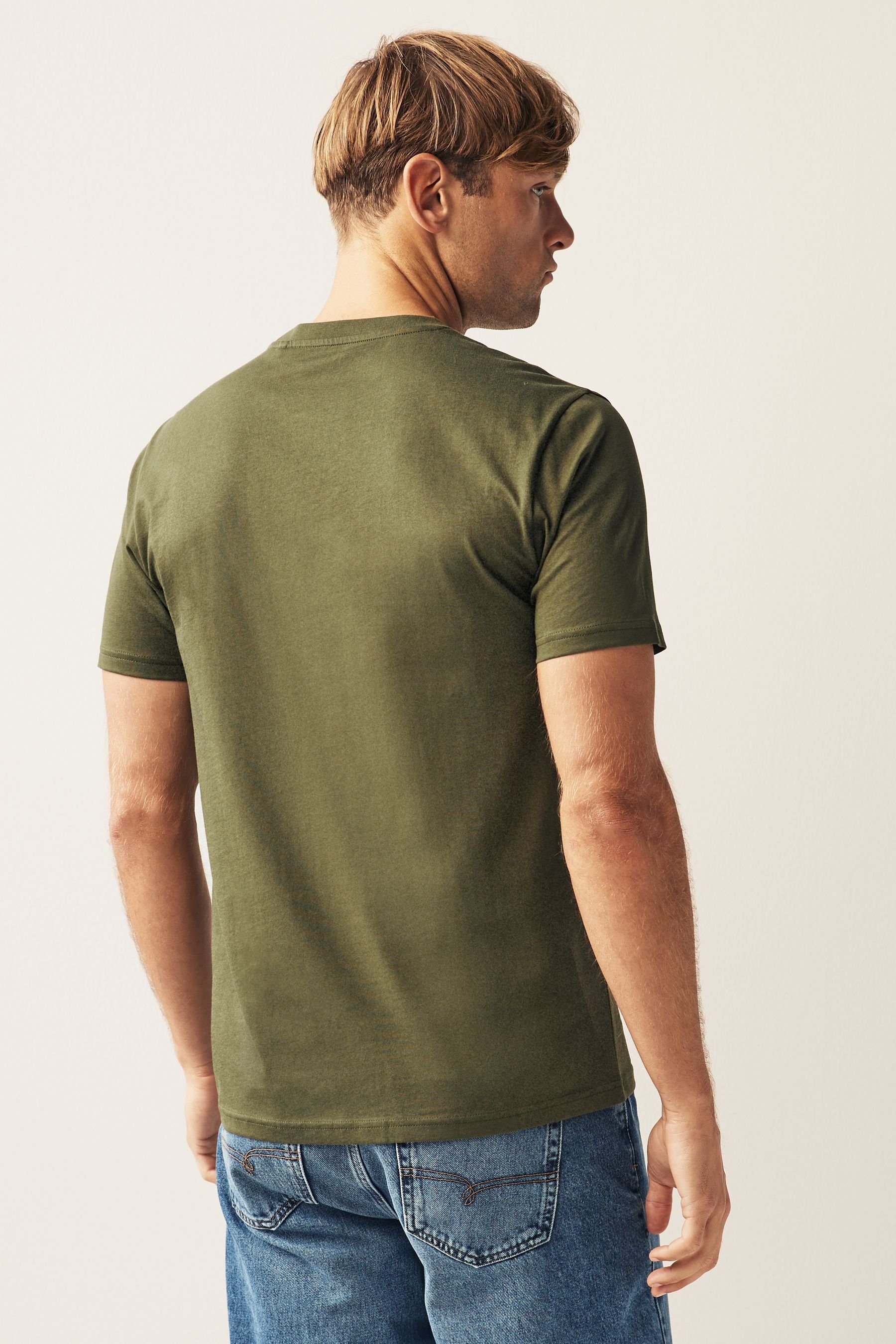 T-Shirt Next Navy/Brown/Rust/Green (4-tlg) T-Shirts 4er-Pack