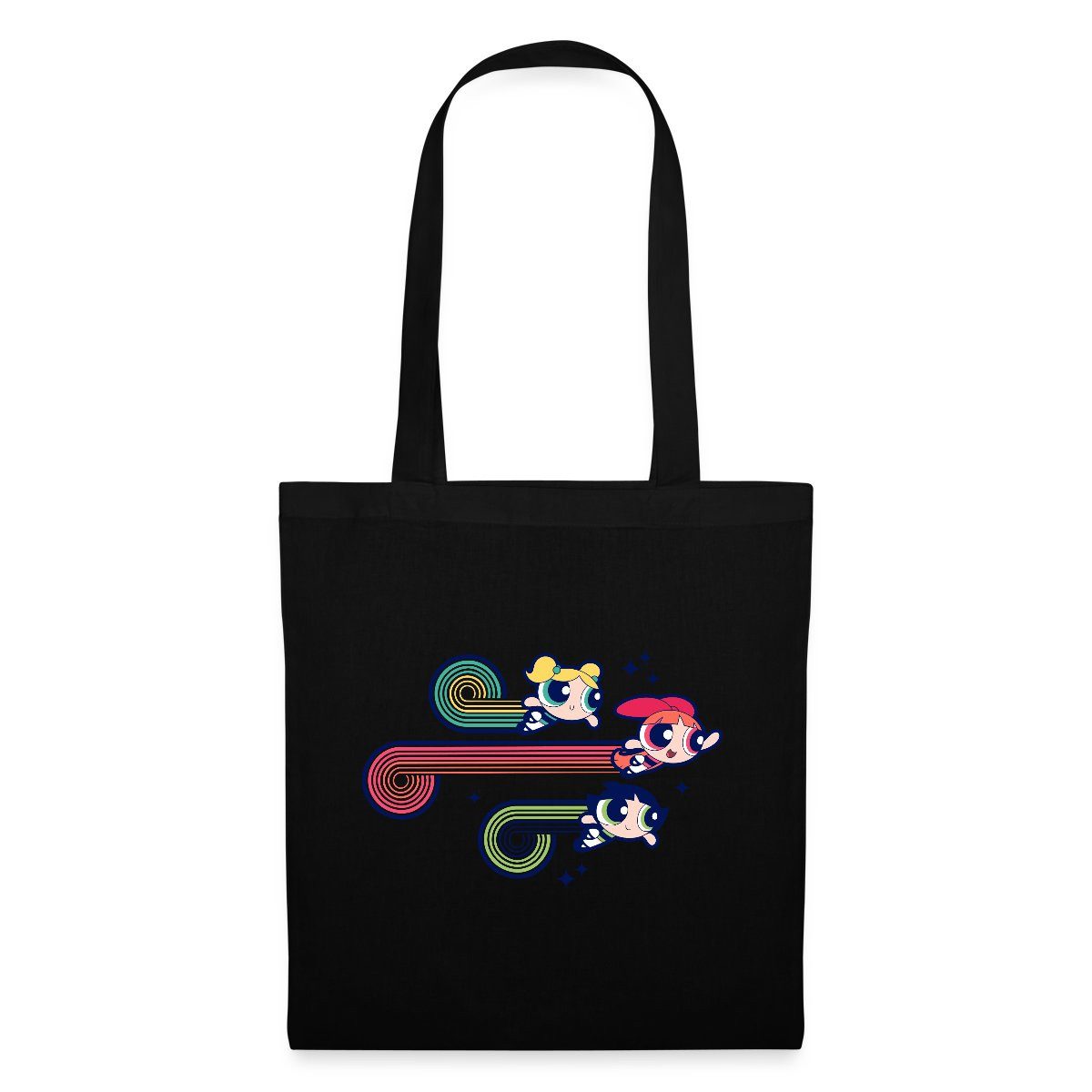 Henkeltasche Powerpuff Girls Retro Vintage Stoffbeutel