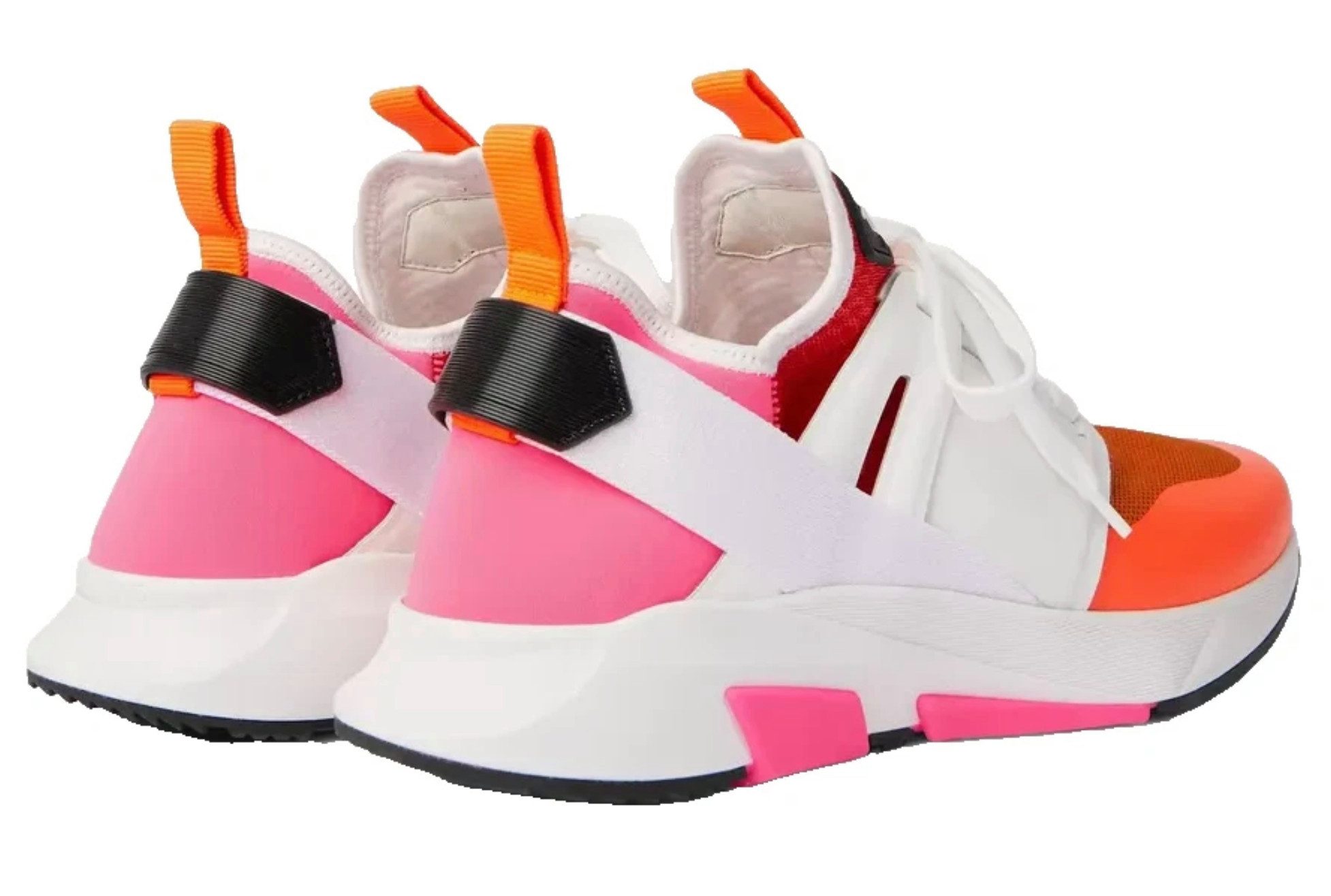 Tom Ford Jago Low Top Trainers Turnschuhe 43 Sneaker kombiniert Neopren, Veloursleder, Leder und textile Mesh-Einsätze