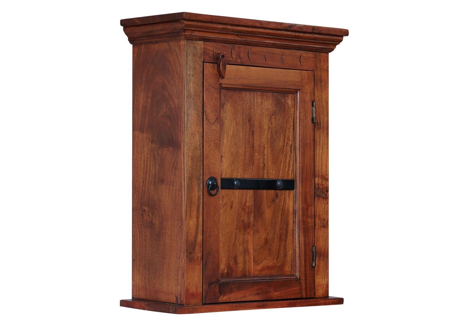Massivmoebel24 Hängeschrank OXFORD (Hängeschrank Akazie 52x24x69 nougat lackiert OXFORD #1003) Hängeschrank Akazie 52x24x69 nougat lackiert OXFORD #1003