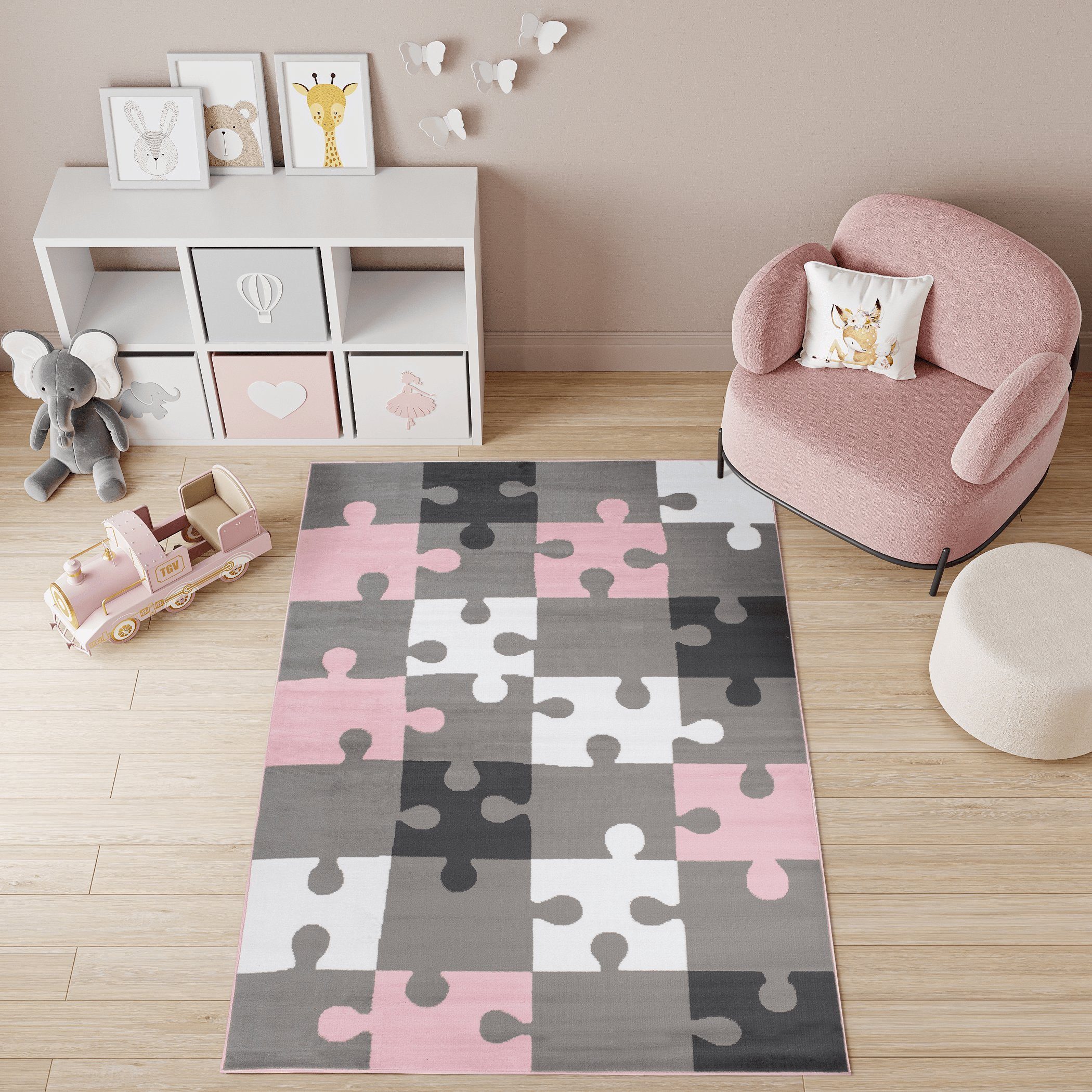 Tapiso Kinderteppich PINKY, rechteckig, Höhe: 8 günstig online kaufen