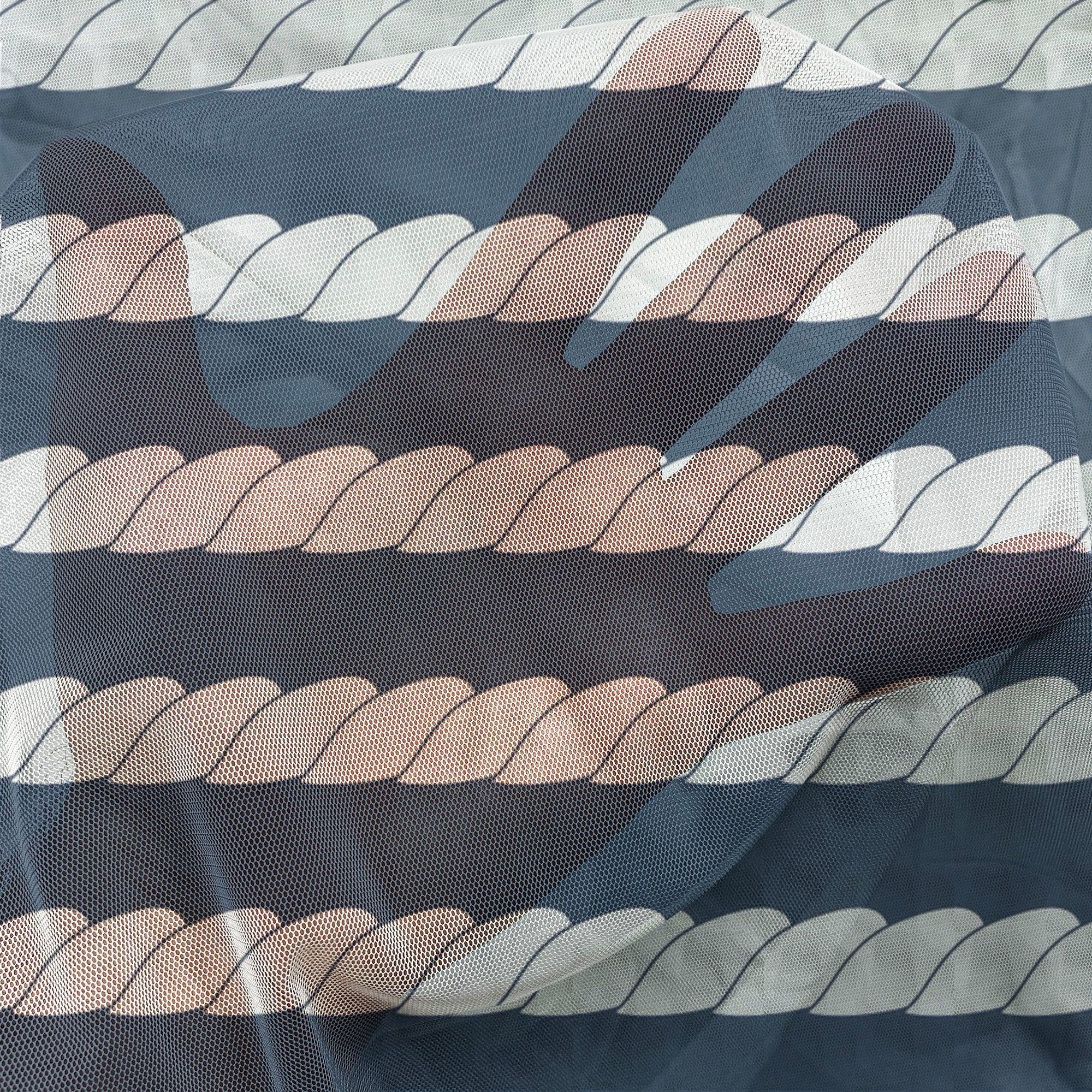Seil-Streifen-Muster schiere 2 Abakuhaus, Gardine für Hochzeit Party Marine Panels, Drapierung