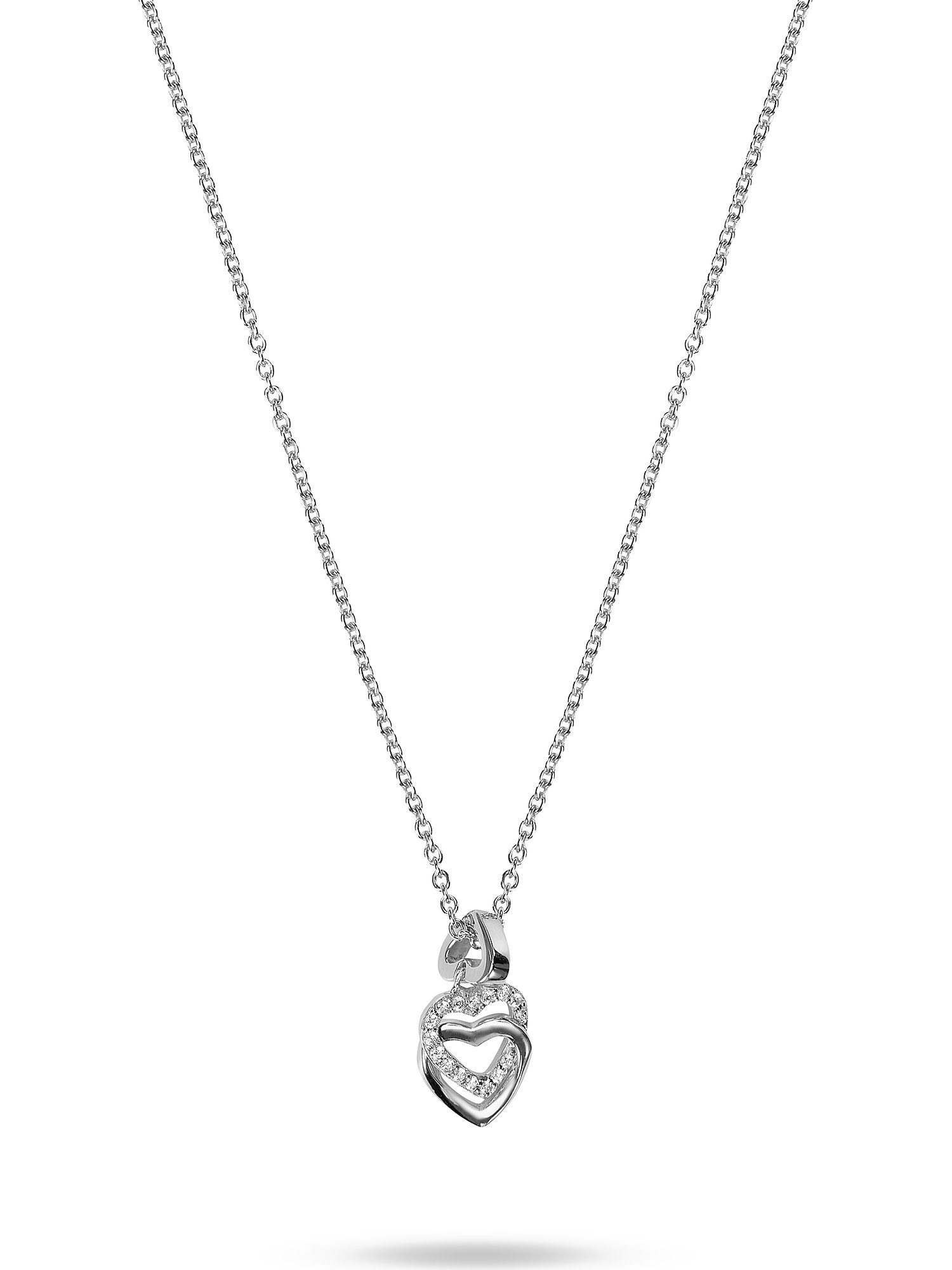 JETTE Silberkette JETTE Damen-Kette 925er Silber 15 Zirkonia Herz, SWING HE günstig online kaufen