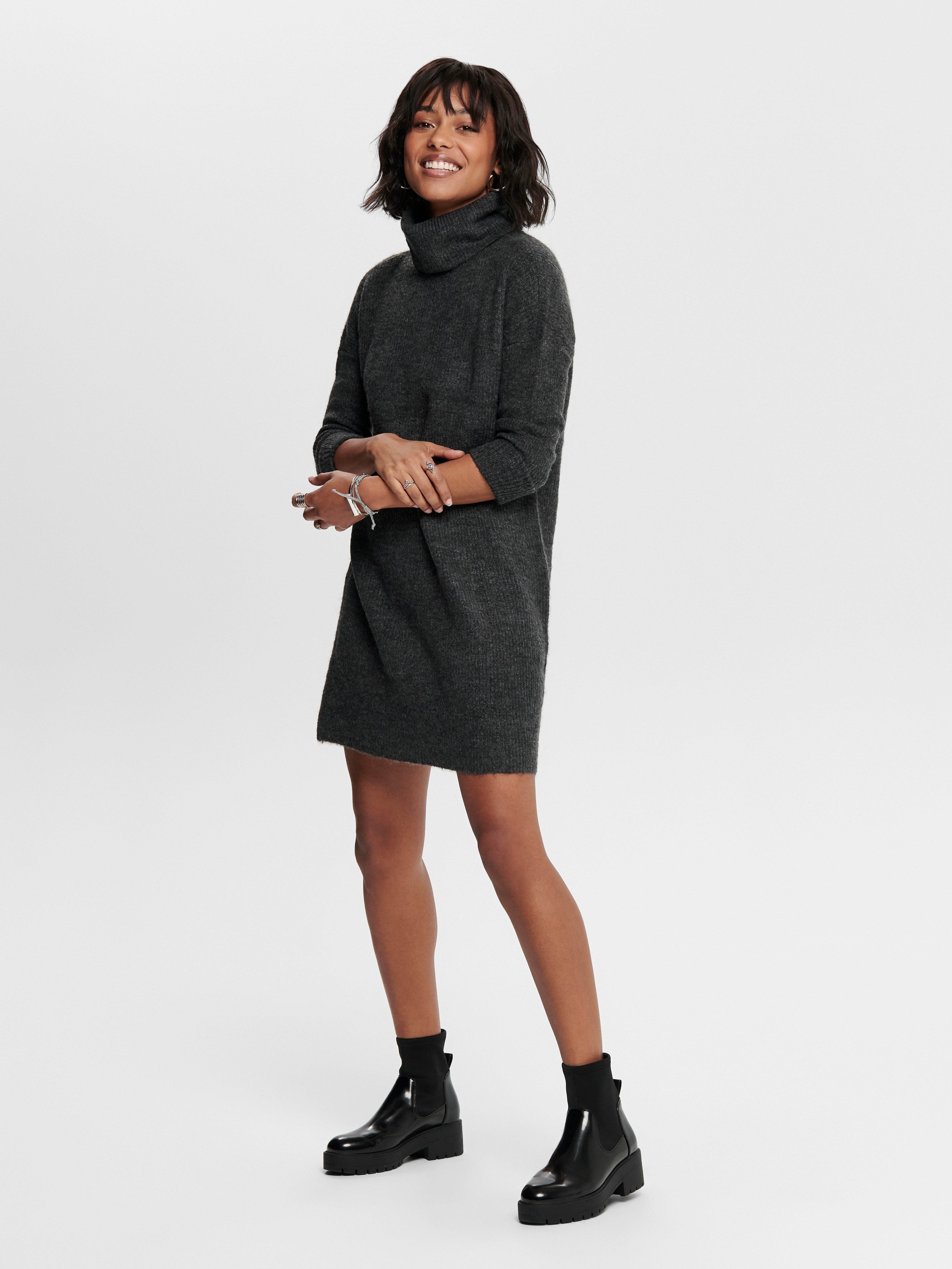 ONLY Strickkleid ONLJANA L/S COWLNCK DRESS
