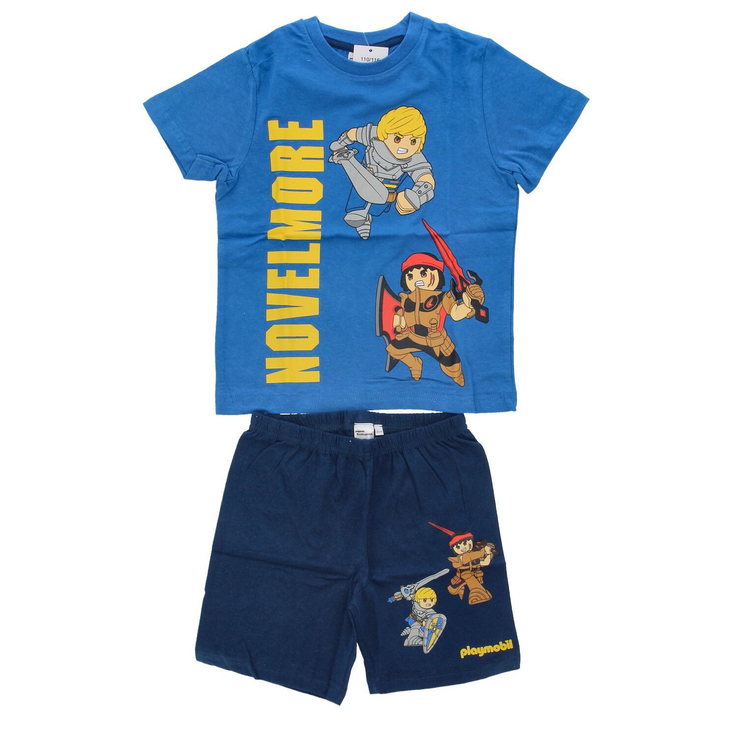 Playmobil Kidswear Kinderanzug Playmobil Shortama Freizeitbekleidung für Kinder 100% Baumwolle