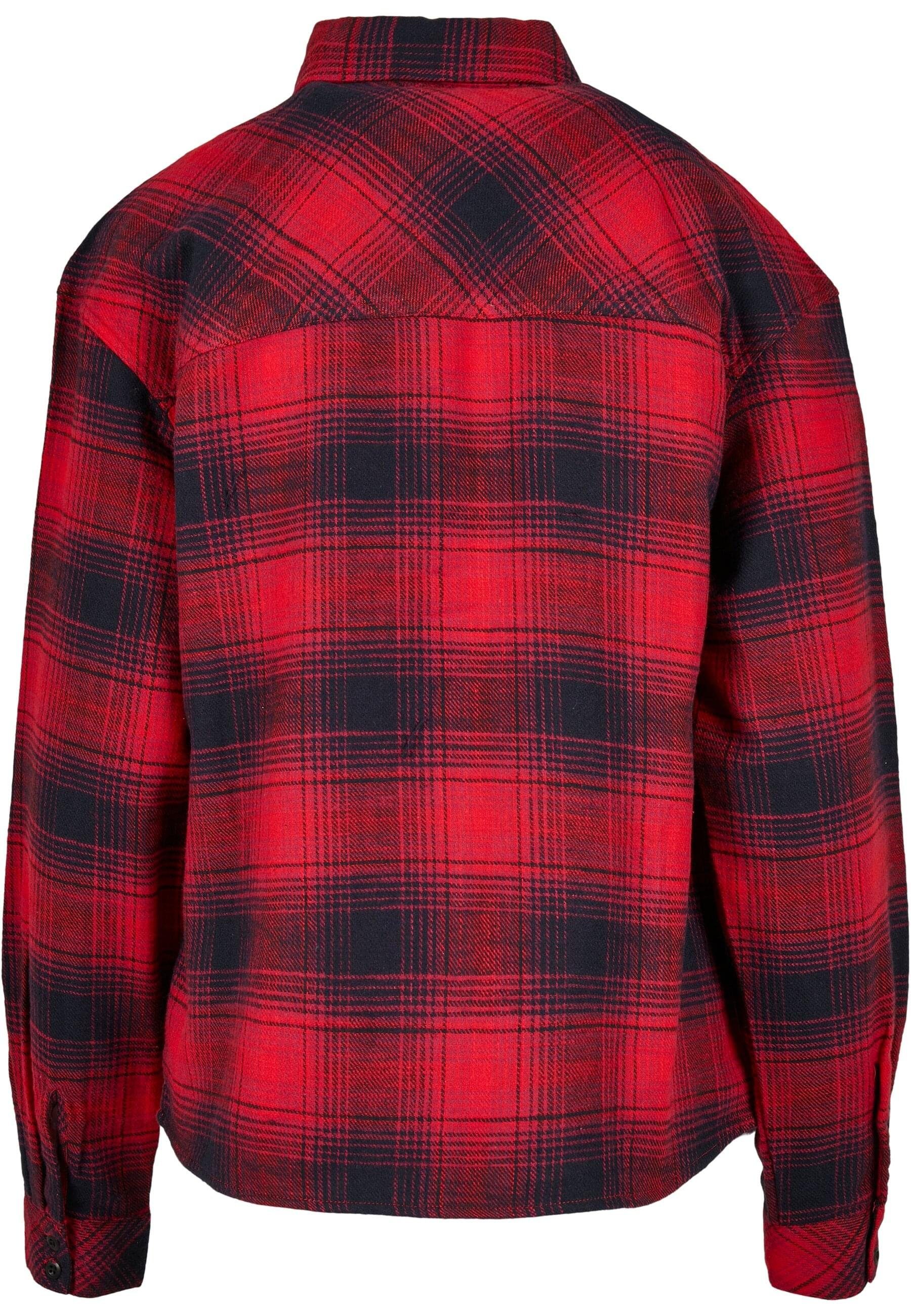 URBAN CLASSICS Langarmhemd Urban Classics Damen Ladies Check Overshirt (1-tlg)