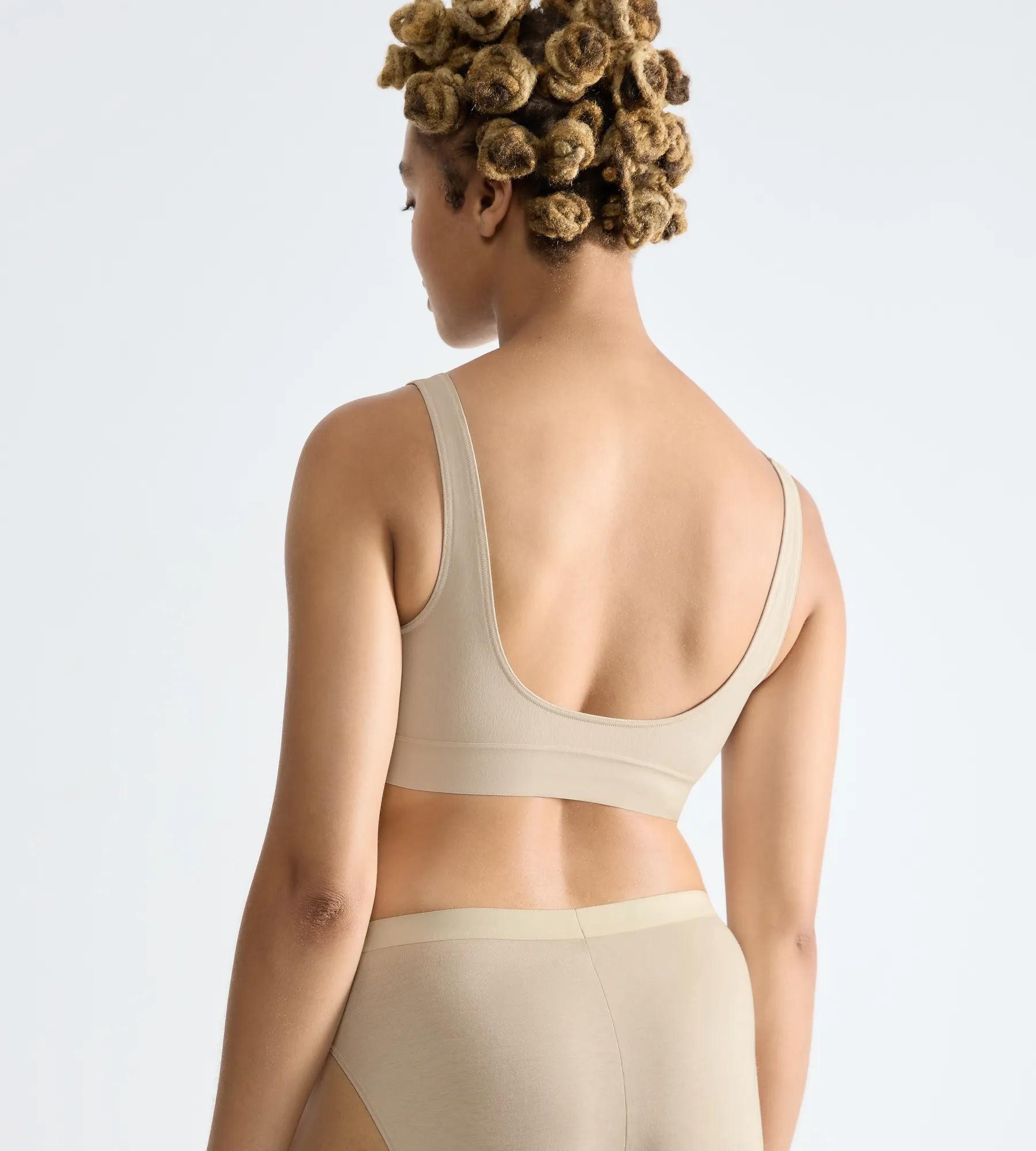 sloggi Bustier EVER Ease temperaturausgleichend, Baumwolle, U-Ausschnitt, atmungsaktiv
