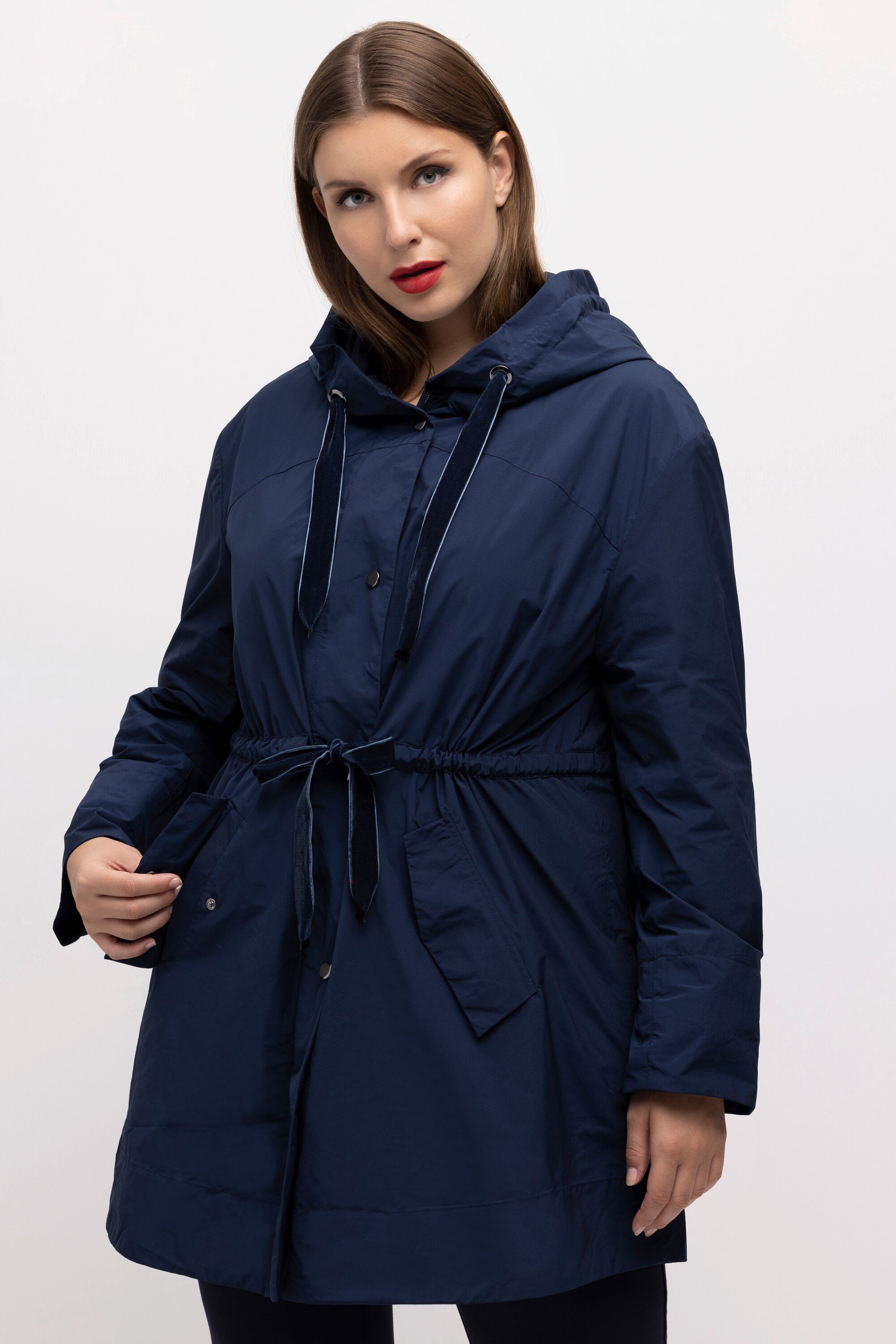 Parka Jacke Futter herausnehmbar A-Linie Kapuze