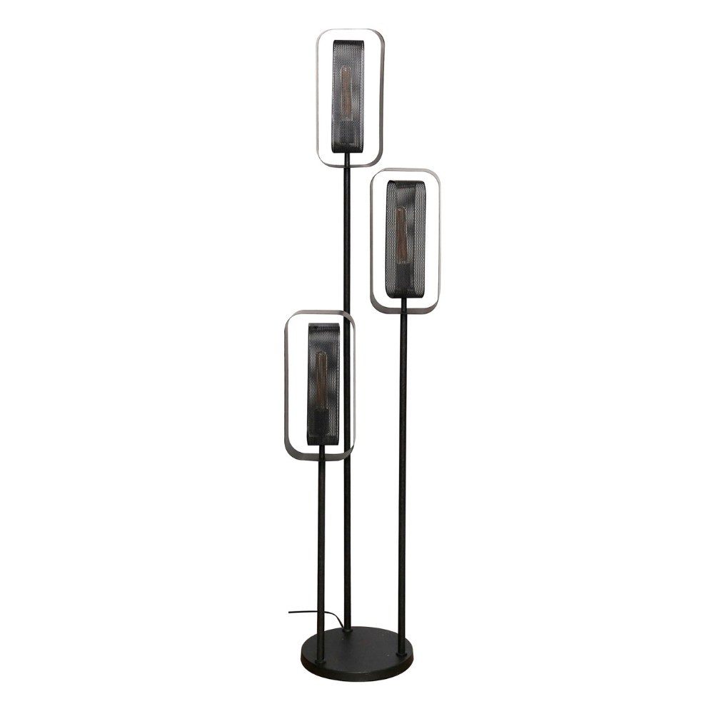 famlights Stehlampe Stehleuchte Orson in Altsilber E27 3-flammig – Bild 4 von 5