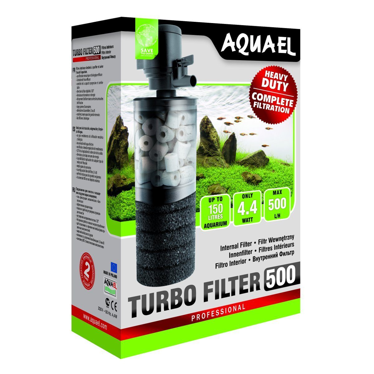 Aquariumfilter Innenfilter TURBO FILTER 500