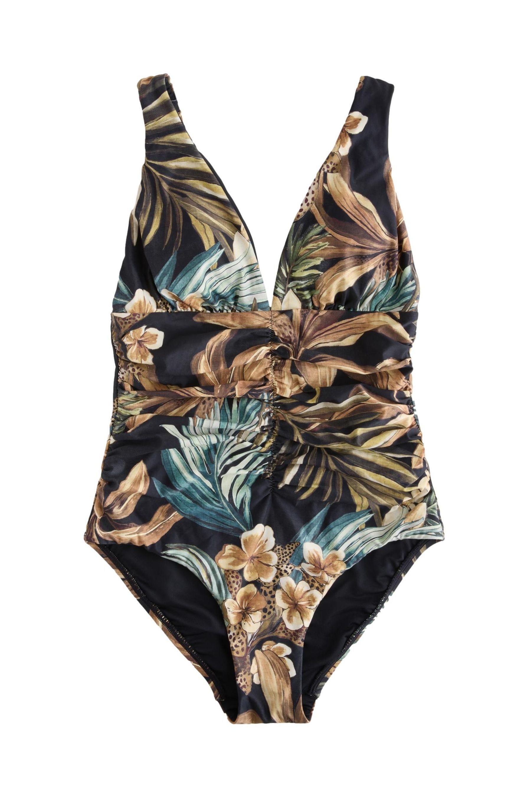 Next Badeanzug Bauchformender Badeanzug, Raffung + Ausschnitt (1-St) günstig online kaufen