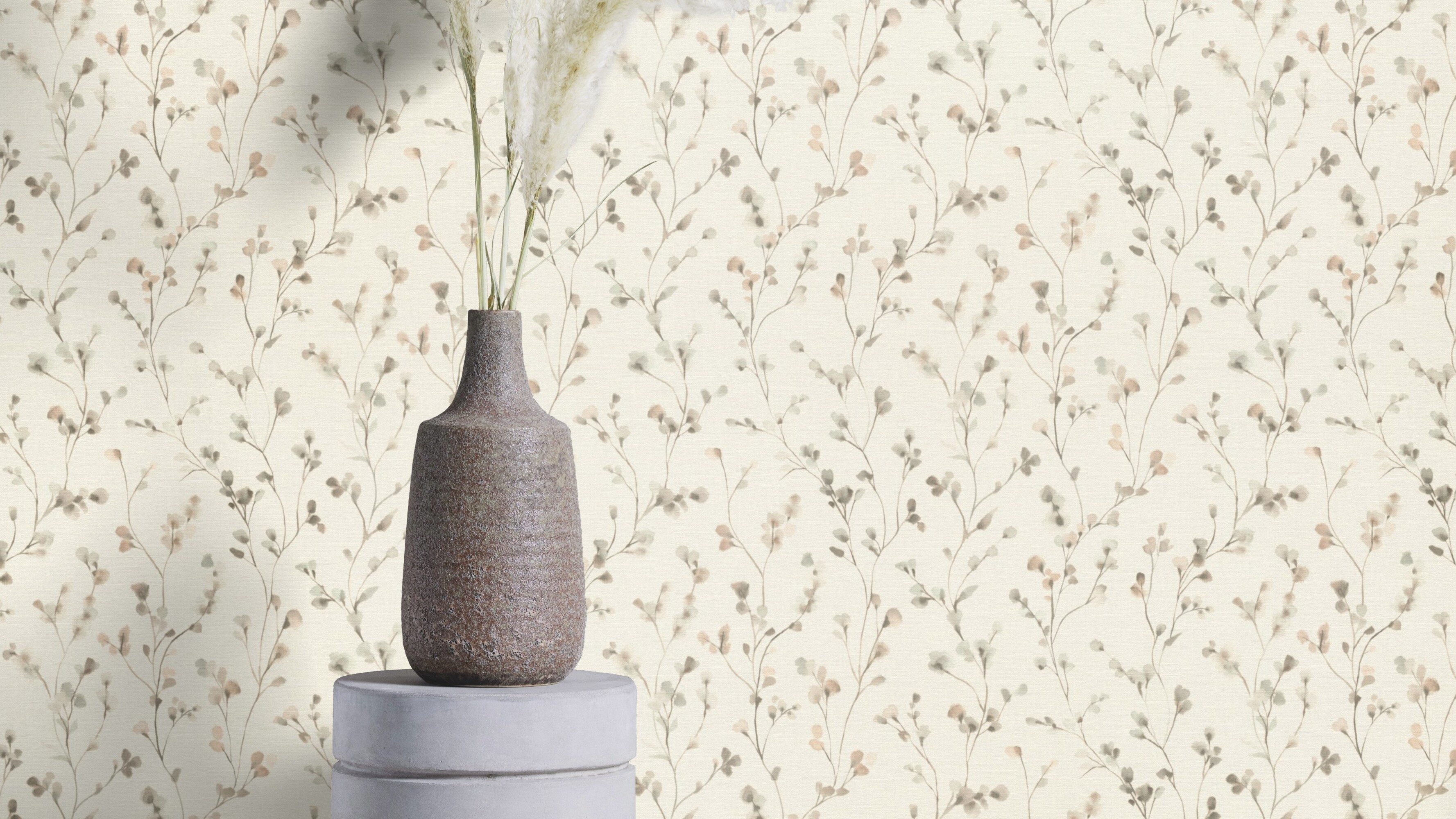 Rasch Vliestapete Vliestapete 486131 Beige-Taupe Muster günstig online kaufen