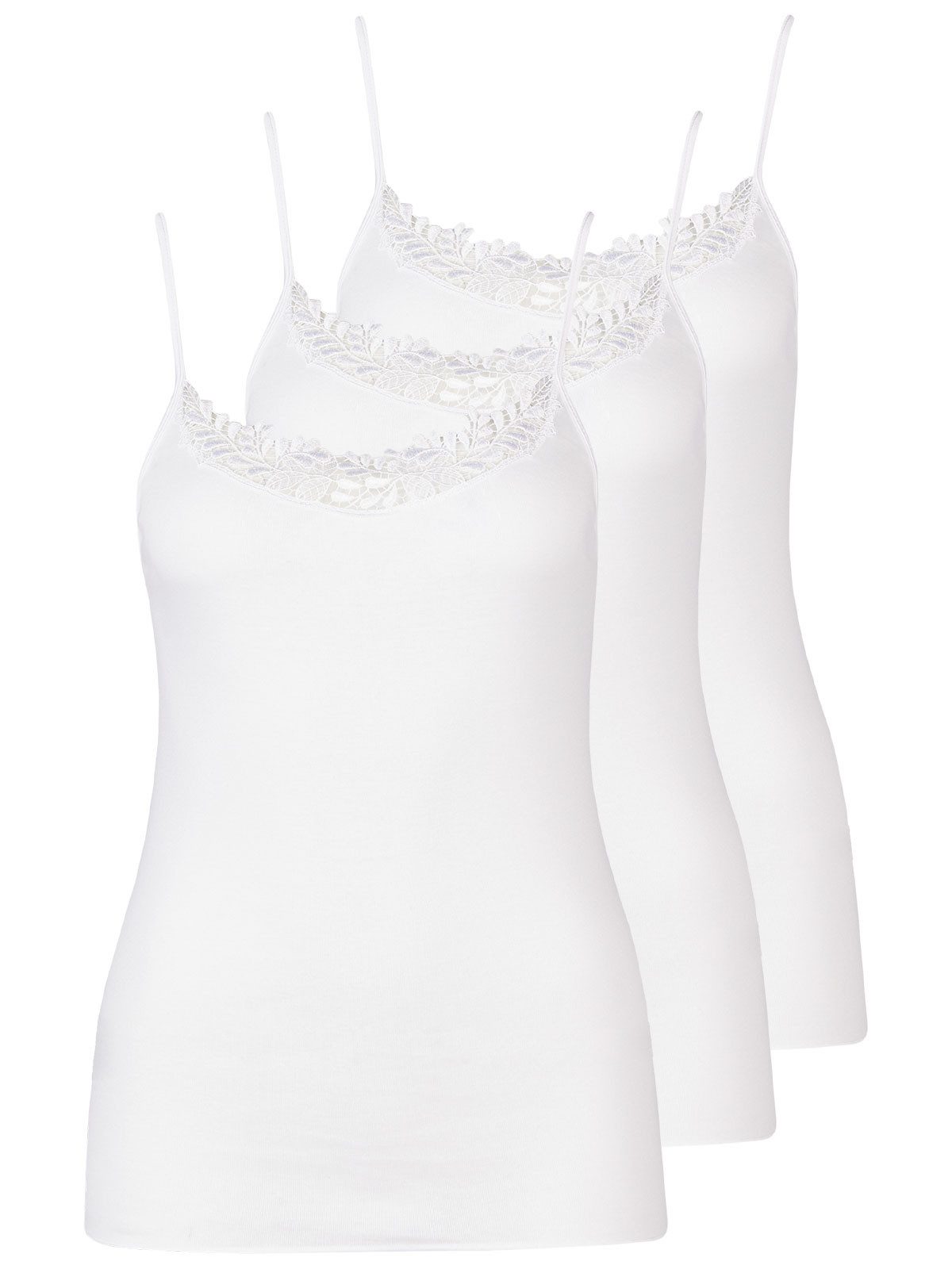 Achseltop 3er Pack Damen Trägerhemd Daily