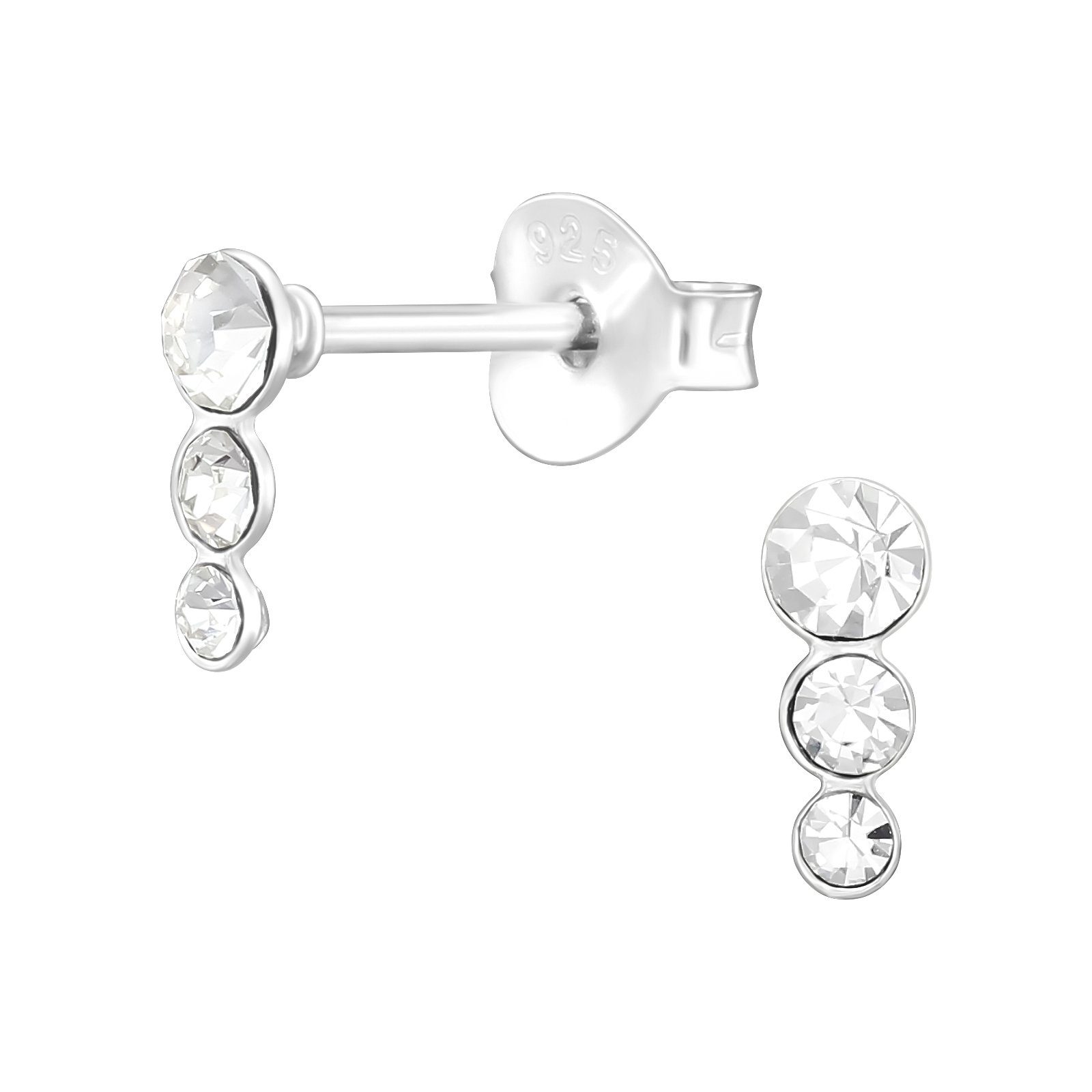 ALEXANDER YORK Paar Ohrstecker KRISTALLREIHE 3, 2-tlg., 925 Sterling Silber günstig online kaufen