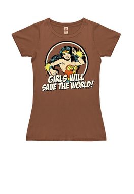 LOGOSHIRT T-Shirt DC - Wonder Woman - Girls Will mit Wonder Woman-Print