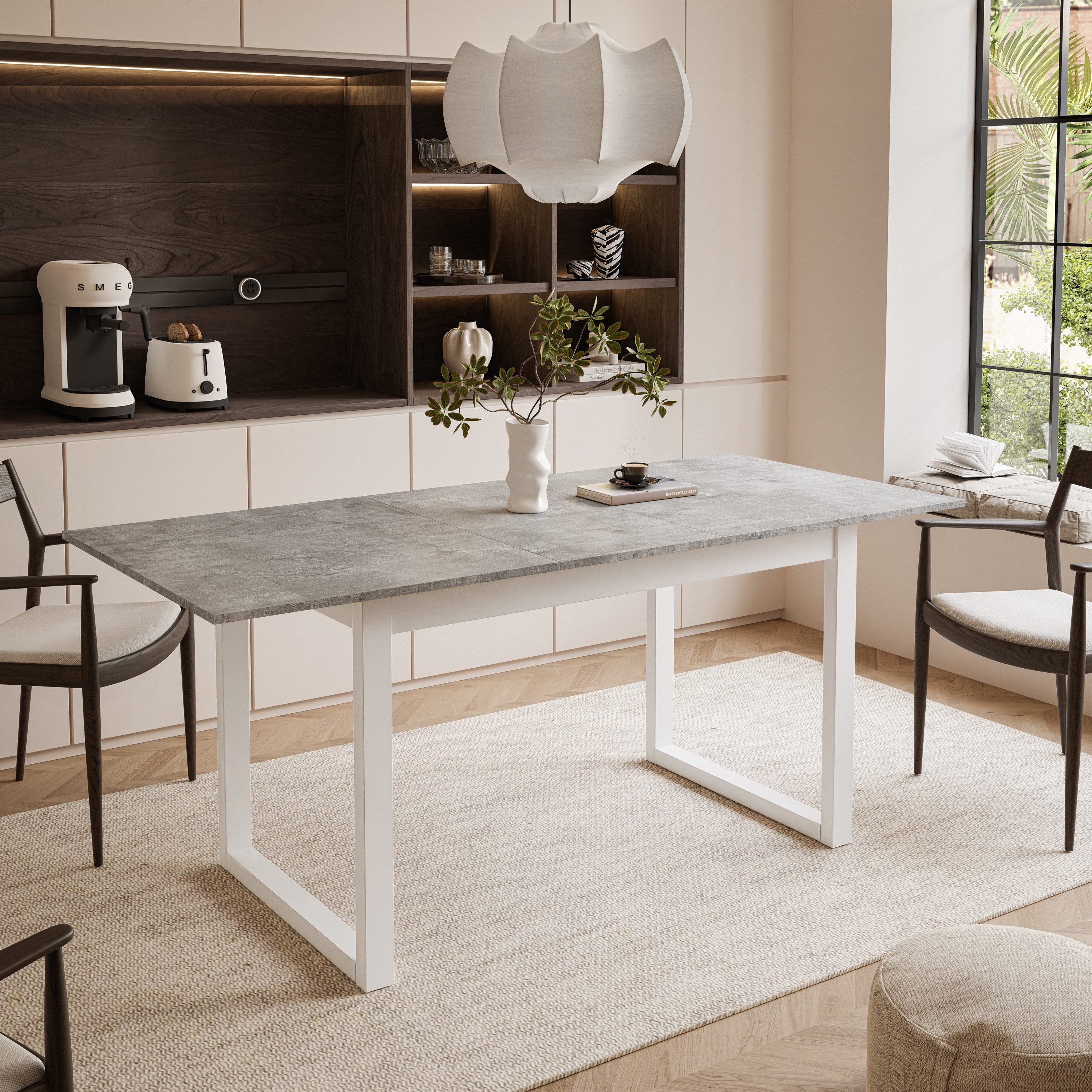 Lookway Esstisch ARTON II ausziehbarer Tisch 140 cm, Breite: 140-195