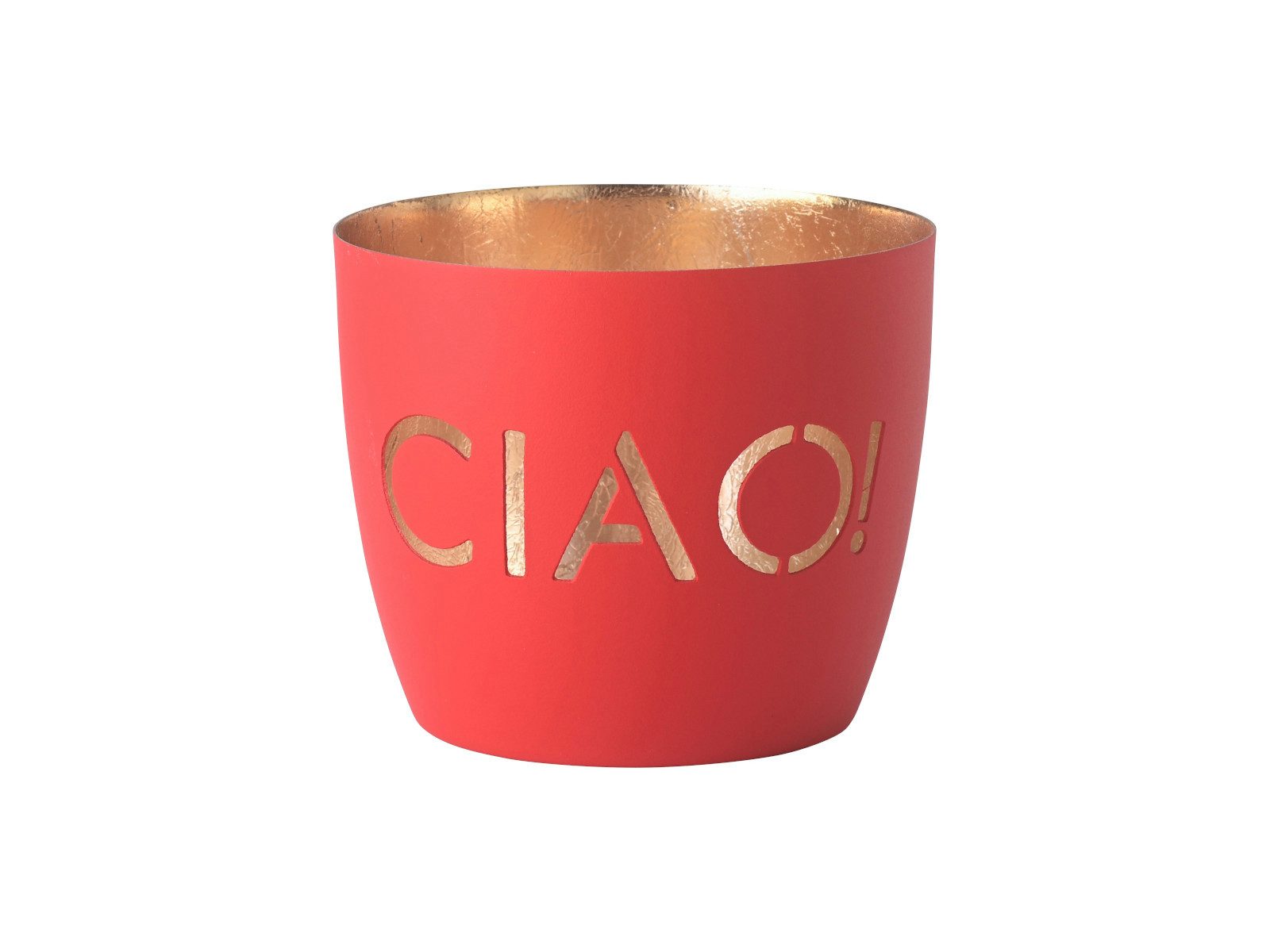 Giftcompany Windlicht Madras Windlicht M Ciao! neon rot/gold 8,5cm günstig online kaufen