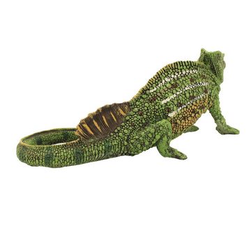 Online-Fuchs Gartenfigur Chamäleon Eidechse Leguan Reptil Teichdeko Größe wählbar wetterfest, (witterungsbeständig, Garten), Maße kleines ca. 24x11x10 cm; großes Chamäleon ca. 65x30x25 cm