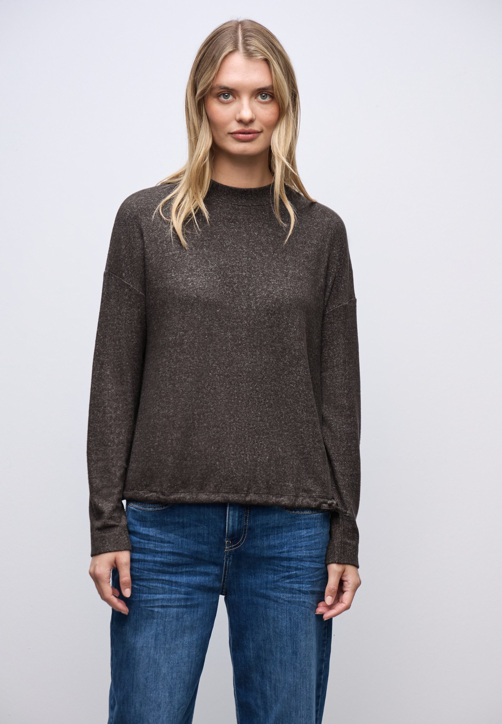 STREET ONE Langarmshirt aus strecthigem Viskosematerial günstig online kaufen